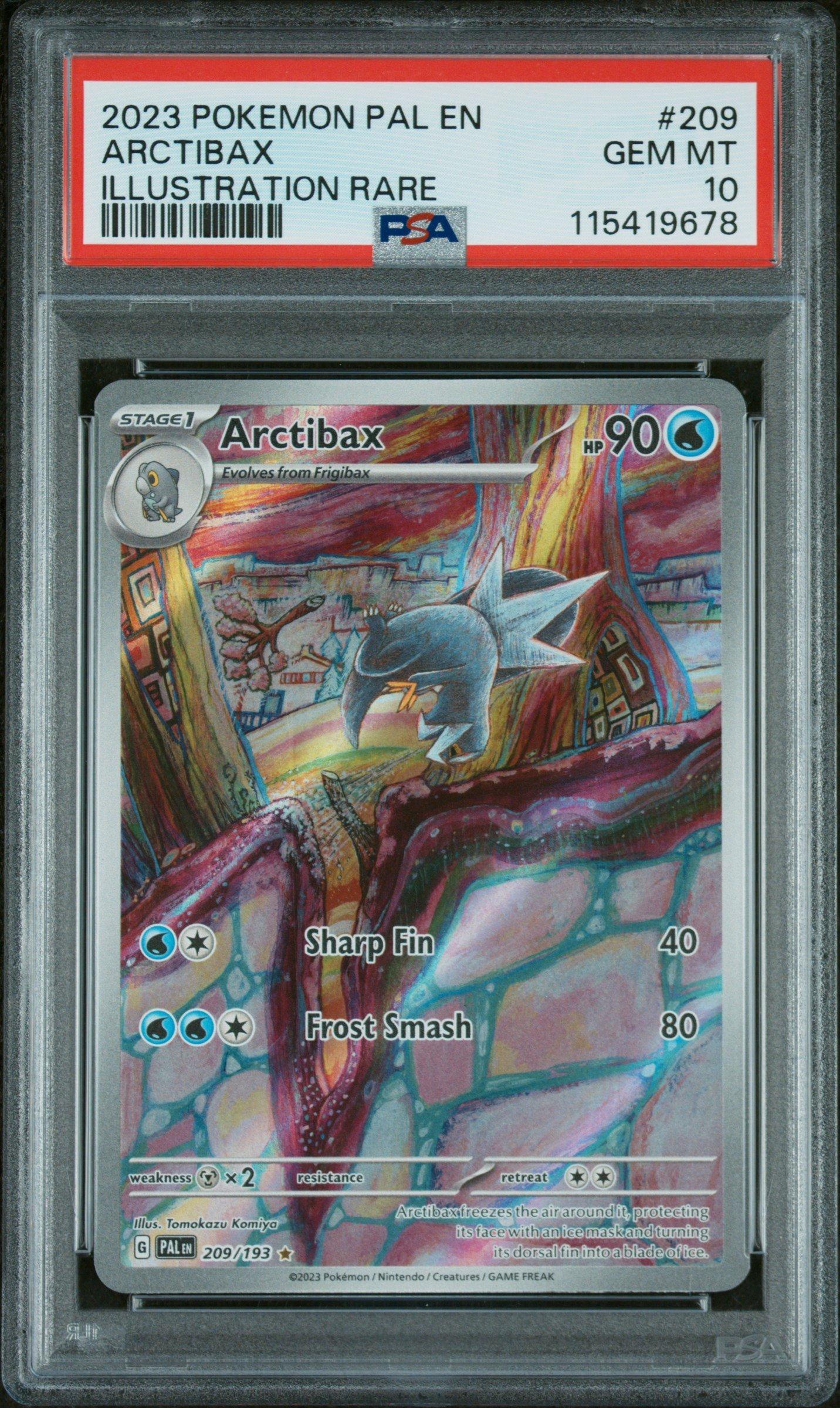 2023 Pokemon Pal En-paldea Evolved 209 Arctibax Illustration Rare PSA 10