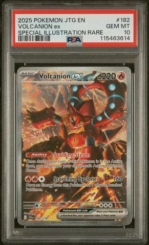 2025 Pokemon Jtg En-journey Together 182 Volcanion Ex