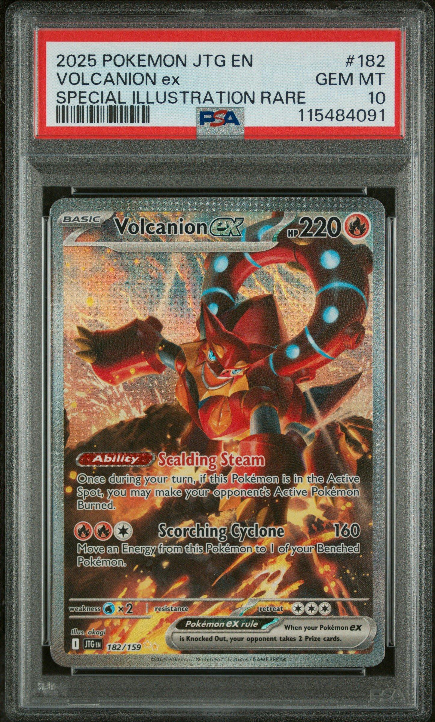 2025 Pokemon Jtg En-journey Together 182 Volcanion Ex