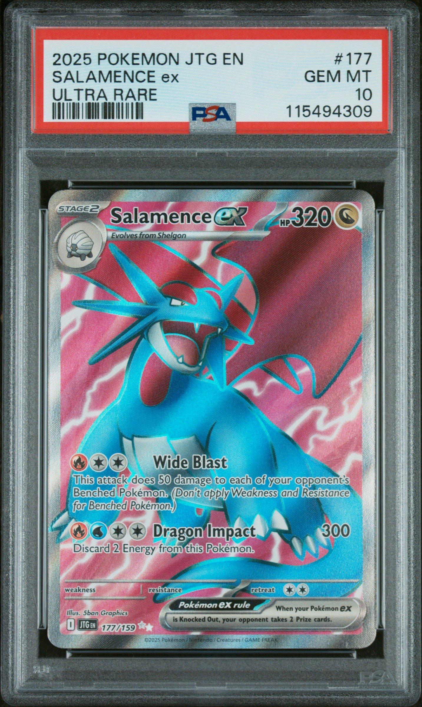 2025 ポケモンカード サ Salamence EX 5枚セット 2025 Pokemon Card Journey Together Salamence Ex #114/159 | eBay