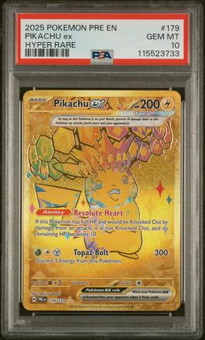2025 Pokemon Pre En-prismatic Evolutions 179 Pikachu Ex