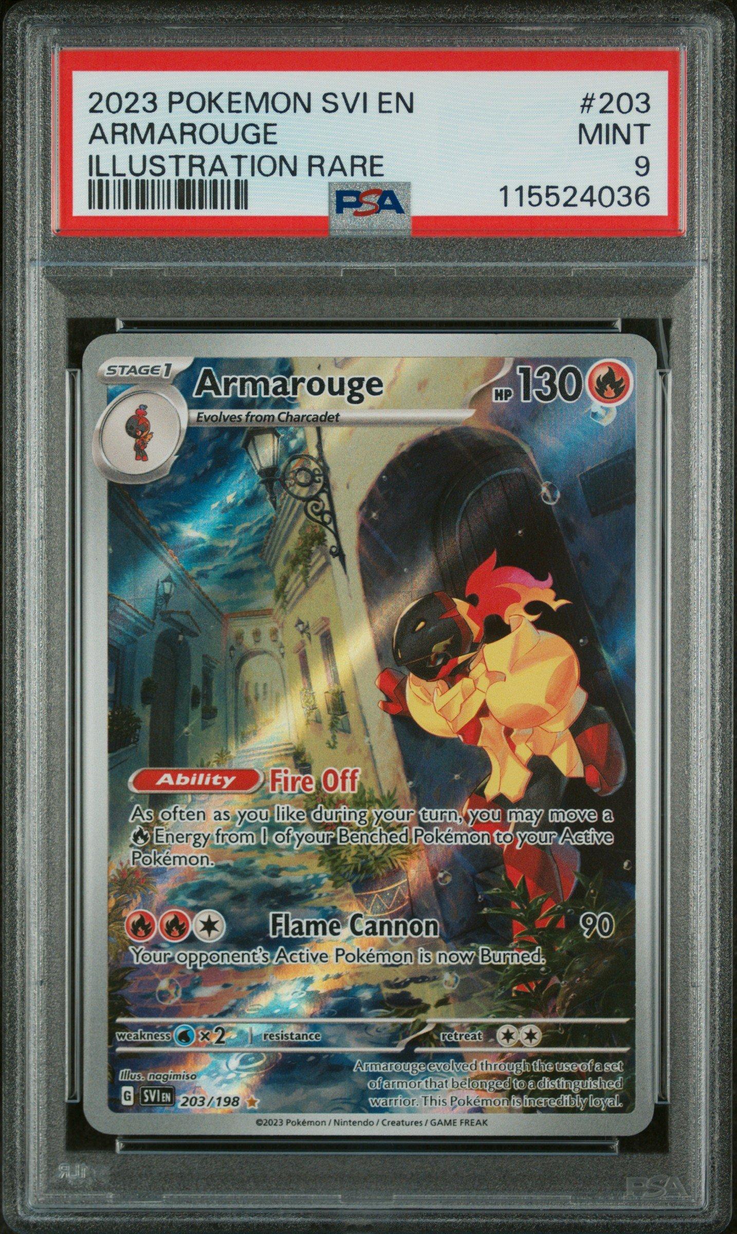 2023 Pokemon Svi En-scarlet & Violet 203 Armarouge Illustration