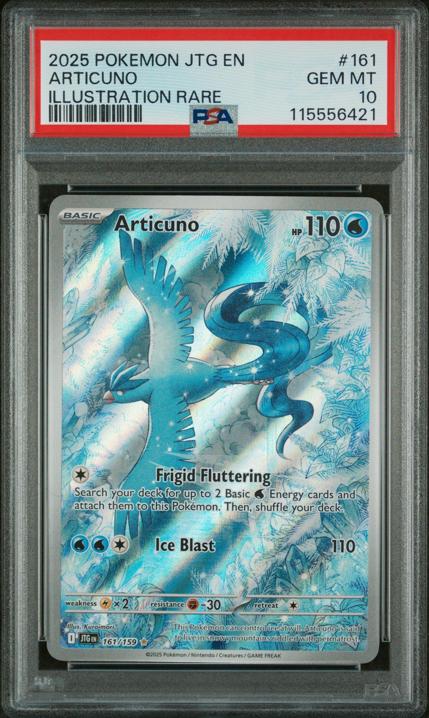 2025 Pokemon Jtg En-journey Together 161 Articuno Illustration