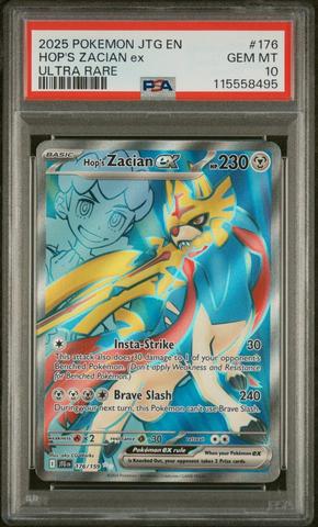 2025 Pokemon Jtg En-journey Together 186 Hop's Zacian Ex