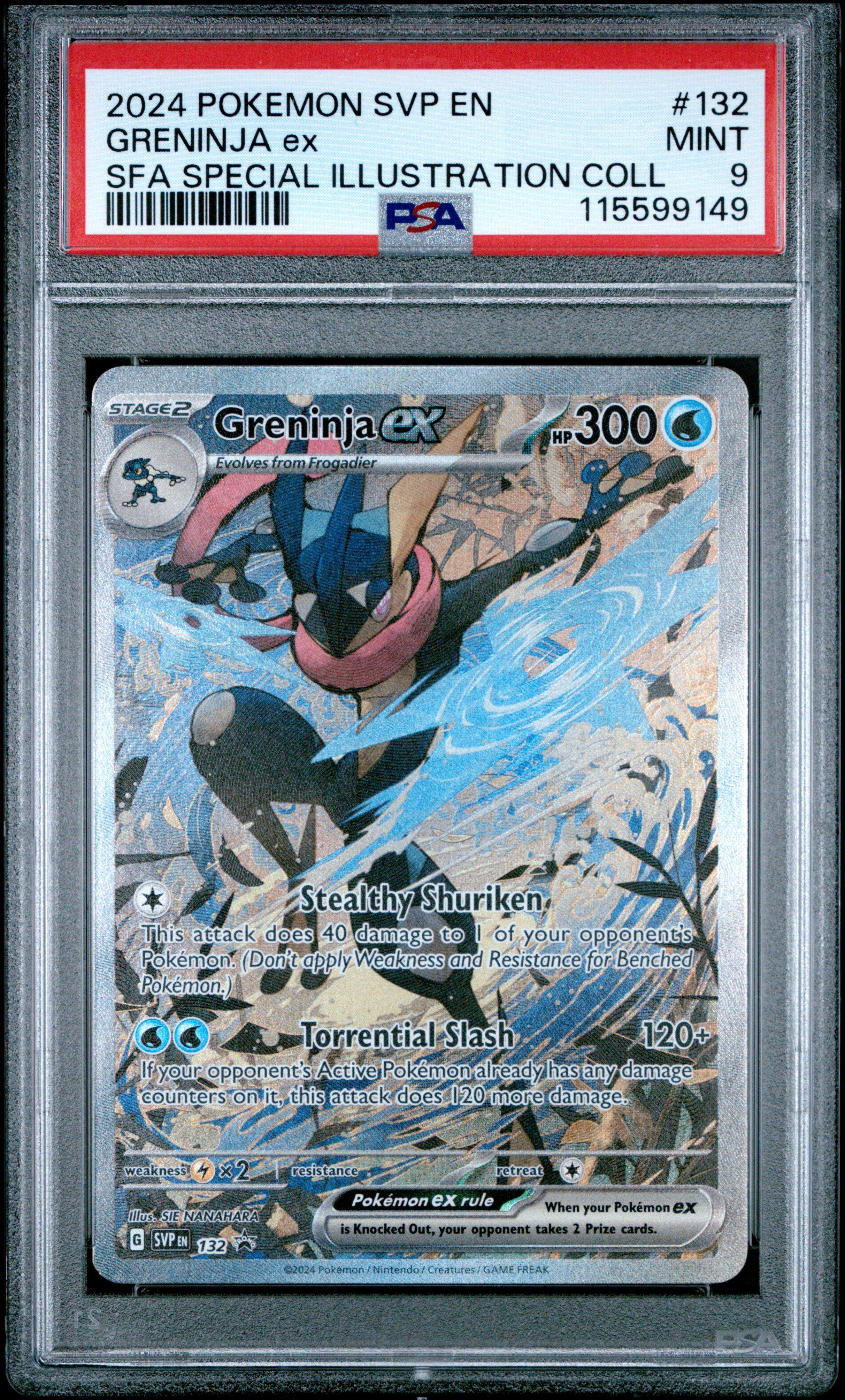 2024 Pokemon Svp En-sv Black Star Promo 132 Greninja Ex Shrouded