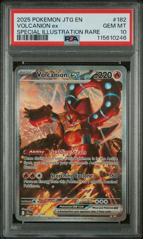 2025 Pokemon Jtg En-journey Together 182 Volcanion Ex