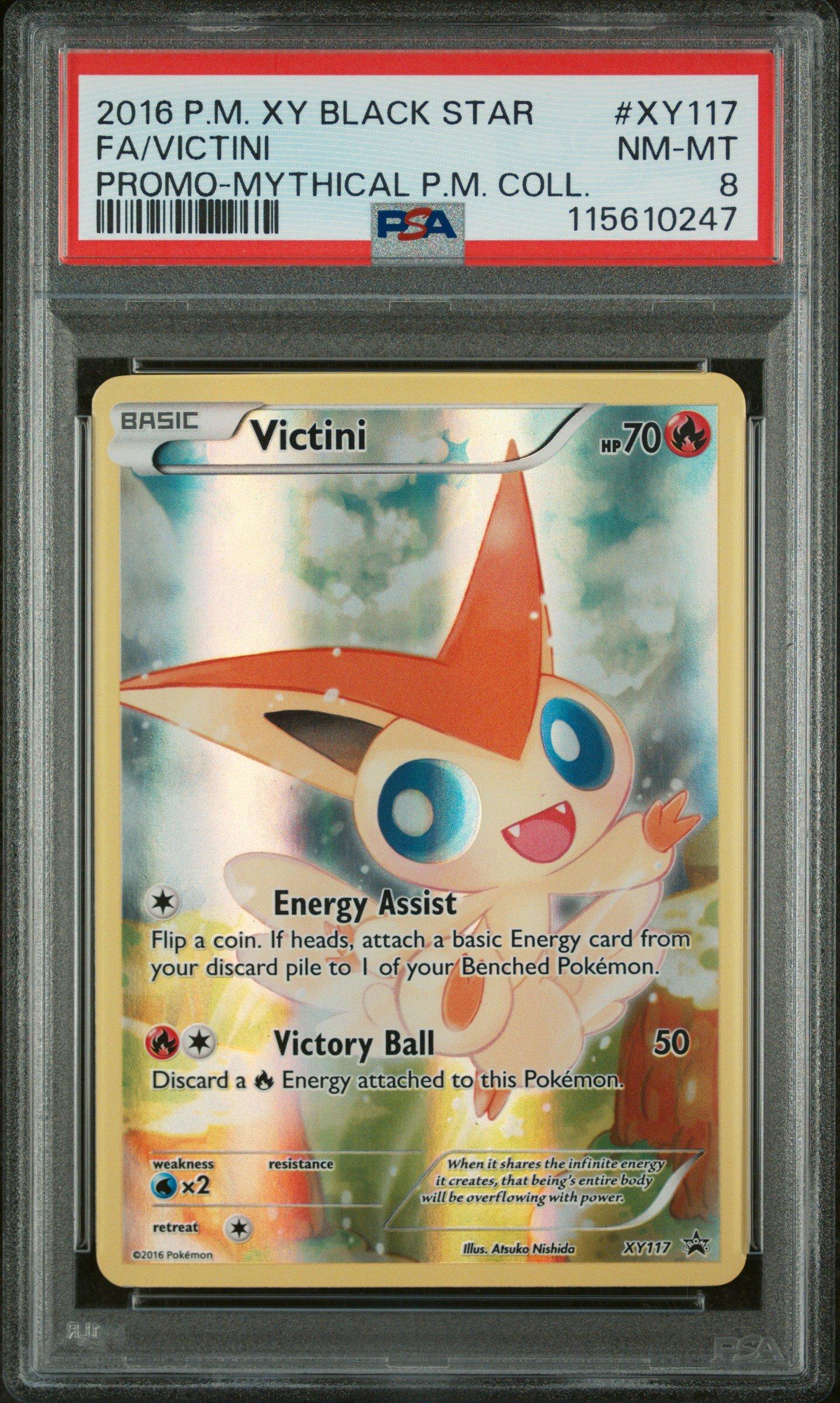 2016 Pokemon Xy Black Star Promo Xy117 Full Art/victini Mythical
