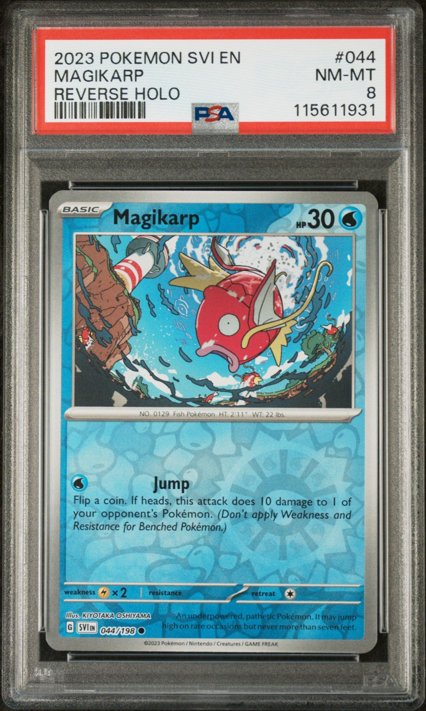マグカルゴ　カードe ホロ　PSA 2023 Pokemon Svi En-scarlet & Violet 044 Magikarp Reverse Holo PSA