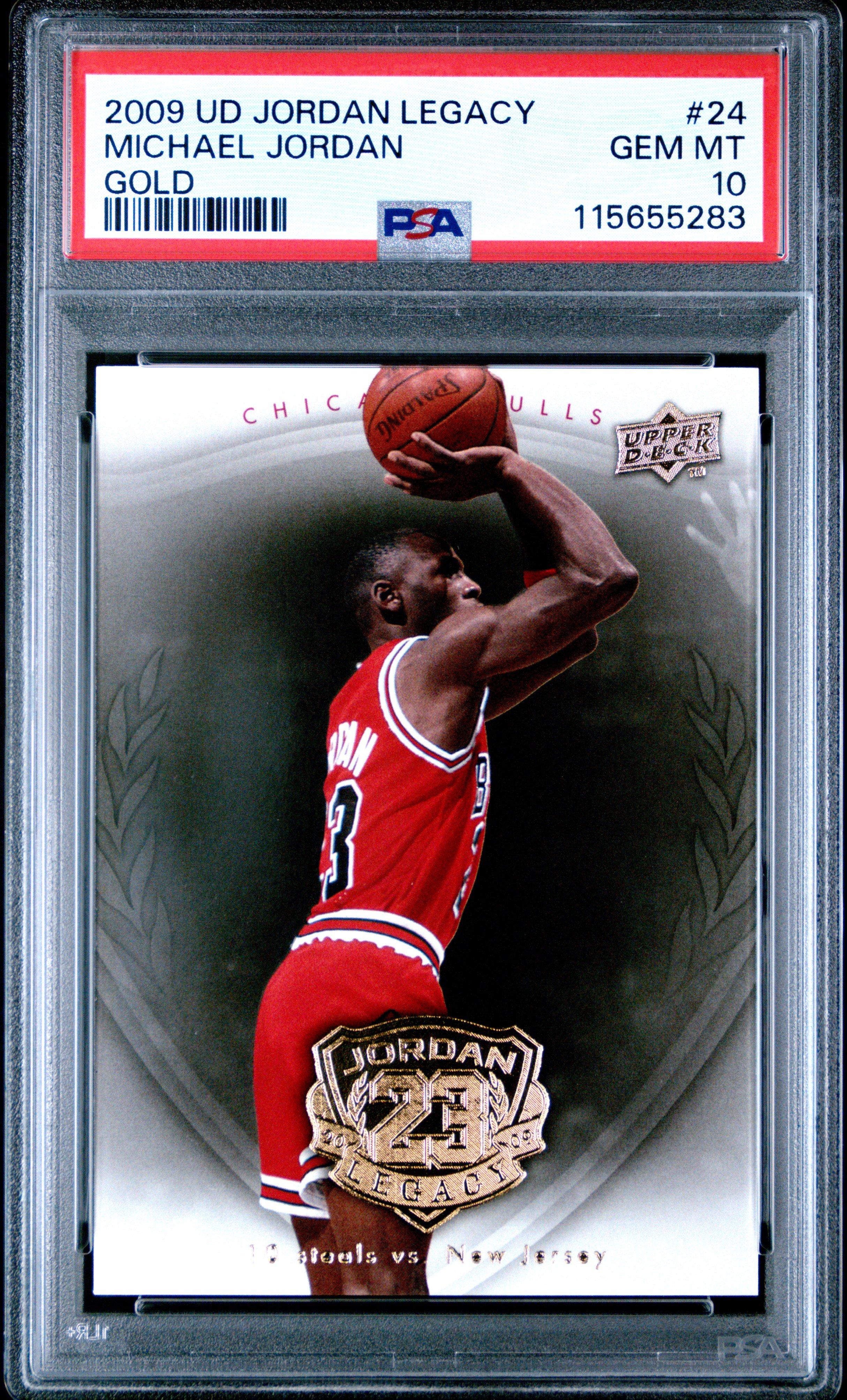 2009 Upper Deck Jordan Legacy Gold 24 Michael Jordan PSA 10 Graded