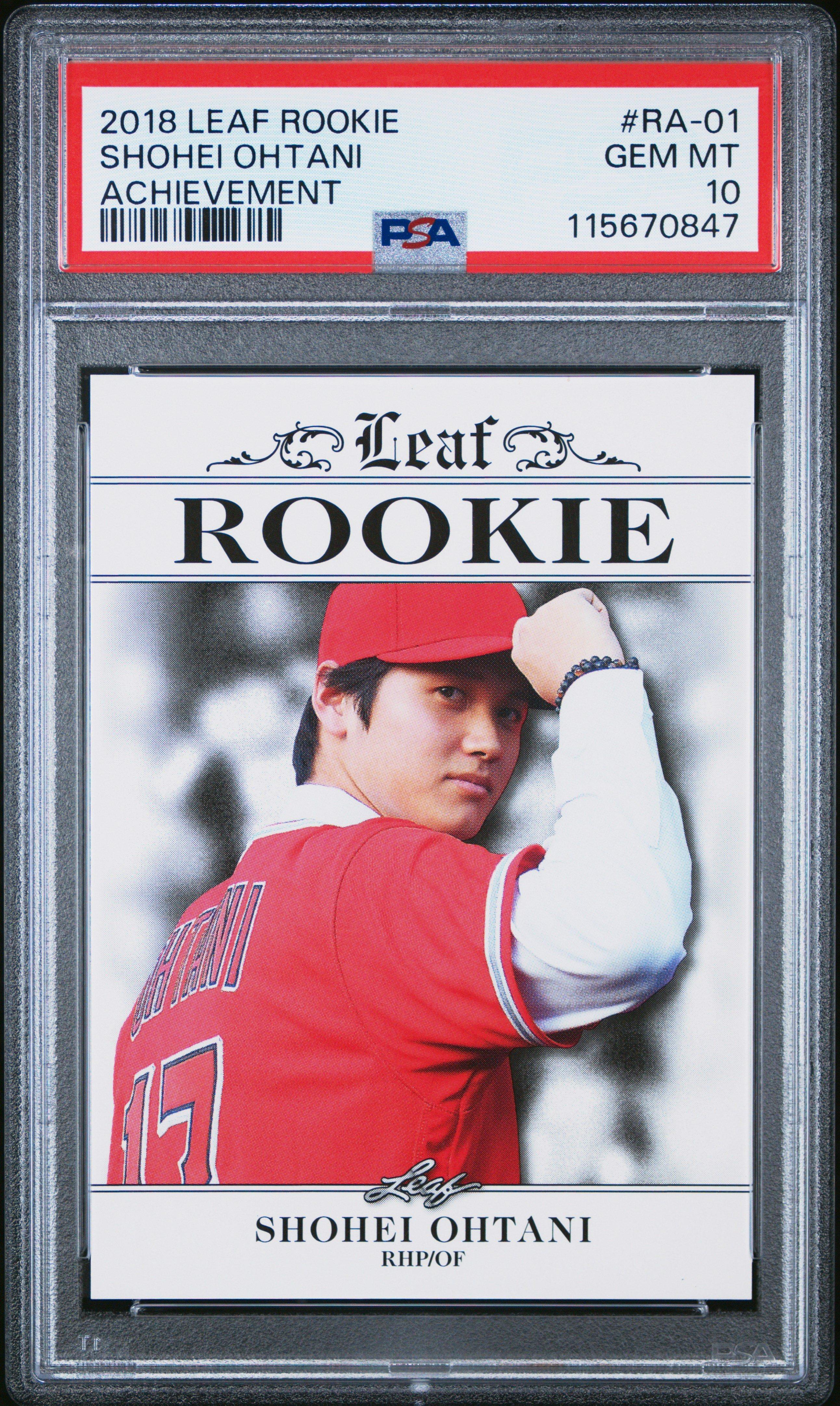 2018 Leaf Rookie Ohtani Achievement Ra-01 Shohei Ohtani PSA 10 