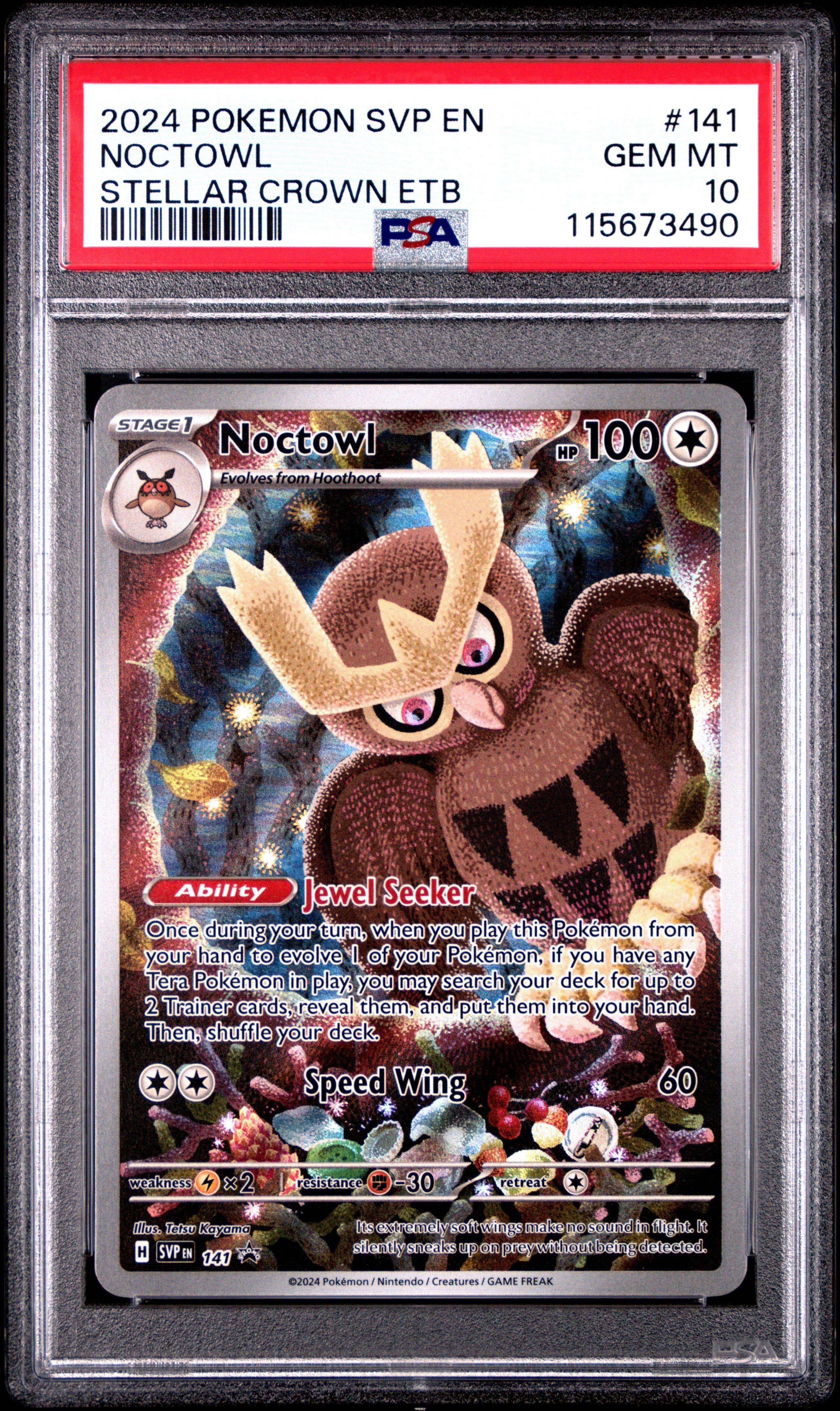 noctowl pokemon card value Noctowl - 115/142 Stellar Crown Holo Rare Pokemon