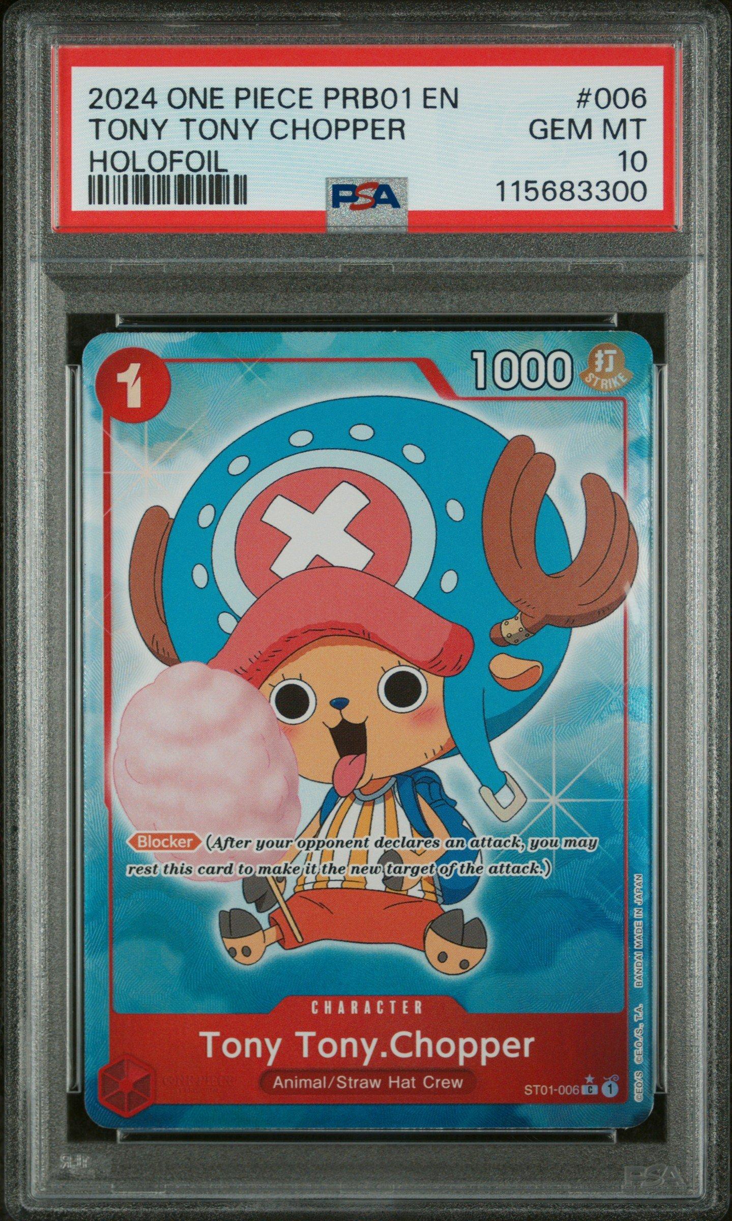 【 世界15枚 】PSA10　GODパック　チョッパー　PRB01-006 2024 One Piece Prb01-premium Booster -one Piece Card The Best- 006