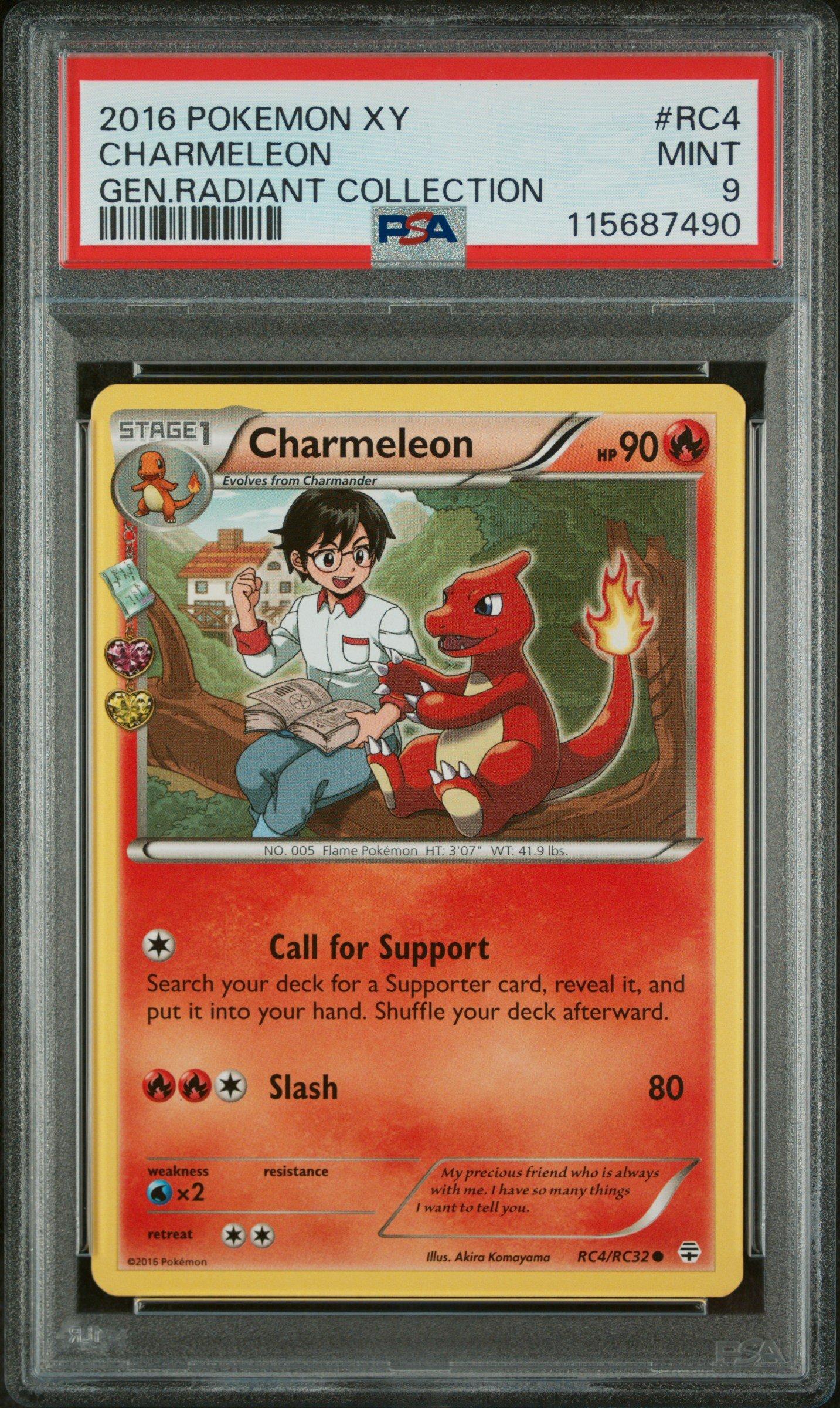 2016 Pokemon Xy Generations Radiant Collection Rc4 Charmeleon PSA