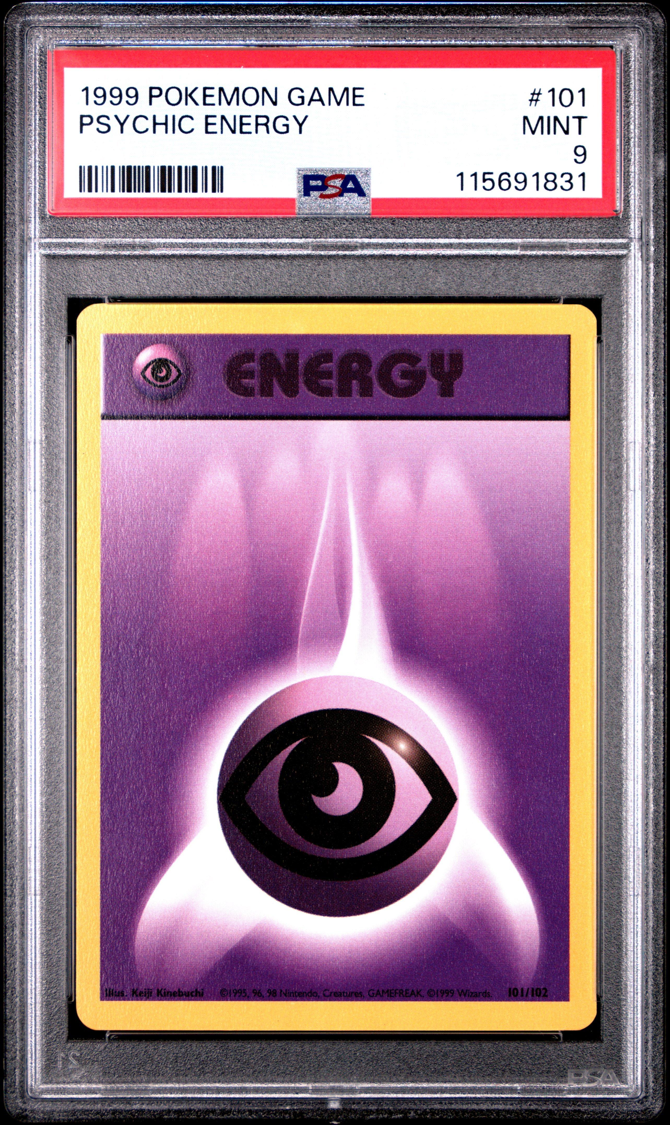 1999 Pokemon Game 101 Psychic Energy PSA 9 Graded Card | GameStop