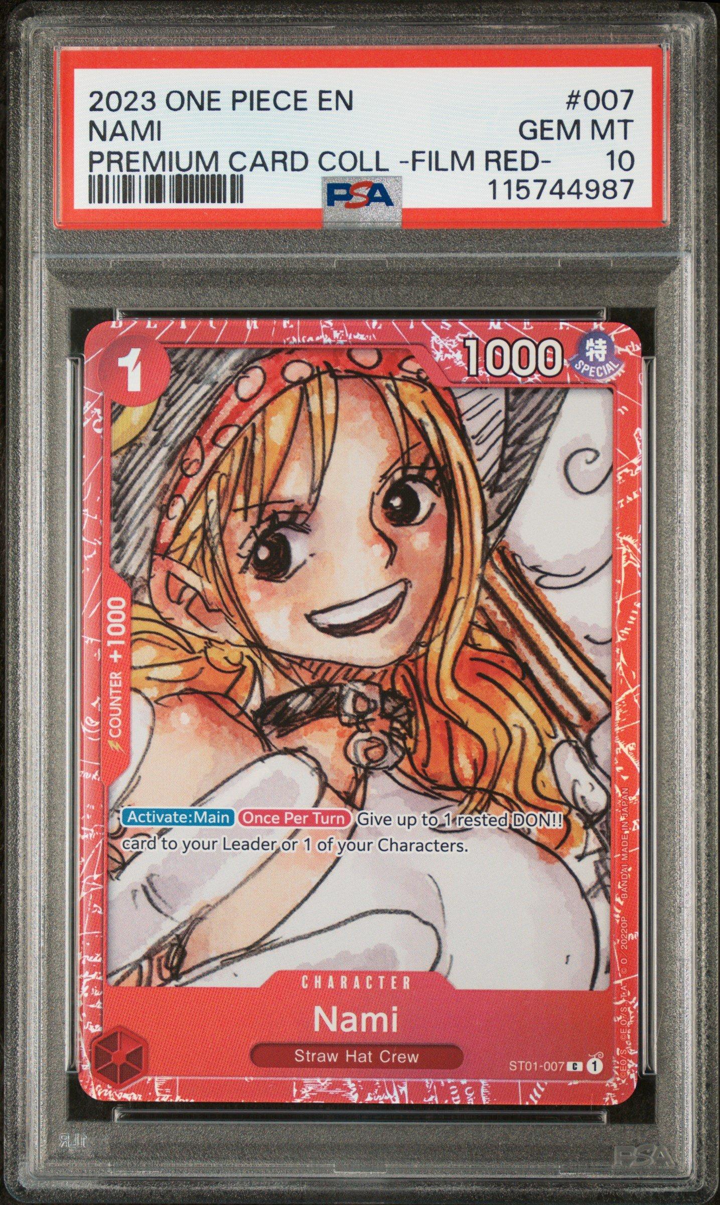 2023 One Piece Premium Card Collection -one Piece Film Red- 007 Nami PSA 10