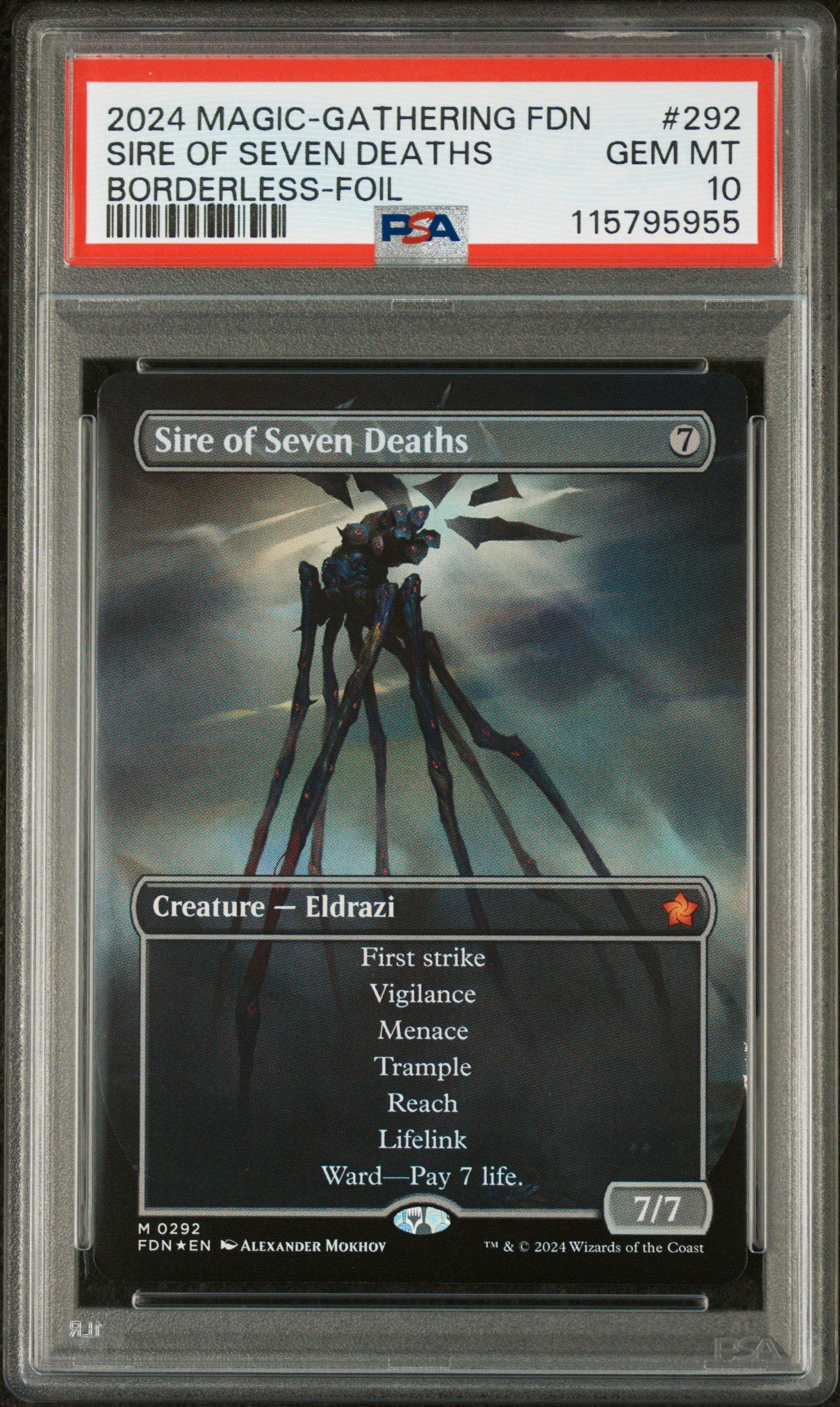 2024 Magic The Gathering Foundations 292 Sire Of Seven Deaths