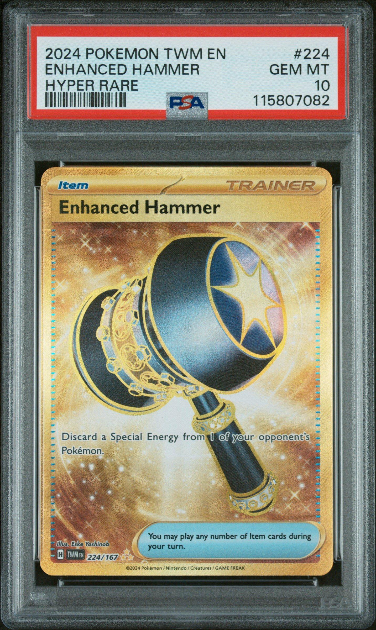 2024 Pokemon Twm En-twilight Masquerade 224 Enhanced Hammer Hyper Rare PSA 10