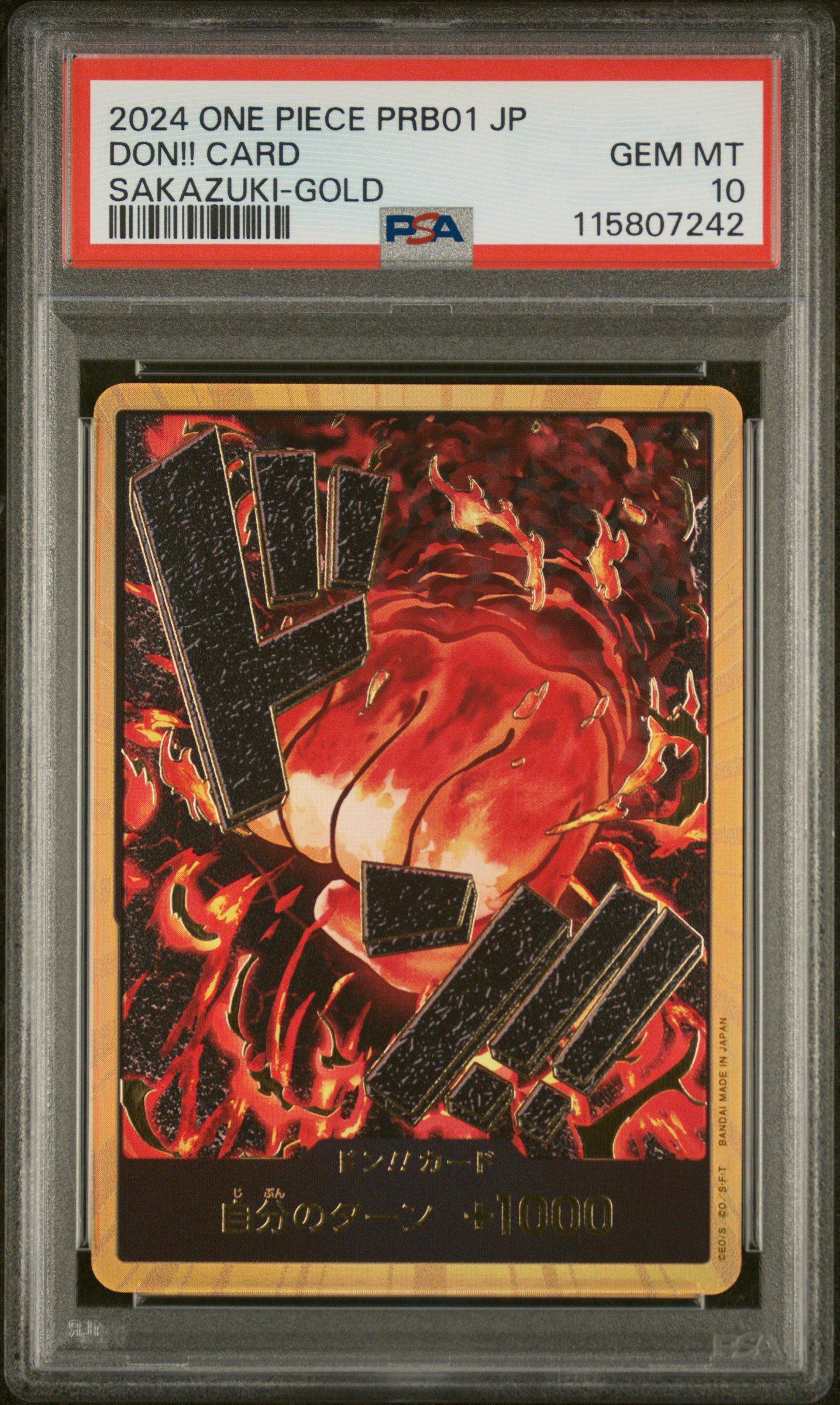 2024 One Piece Japanese Prb01-premium Booster -one Piece Card The