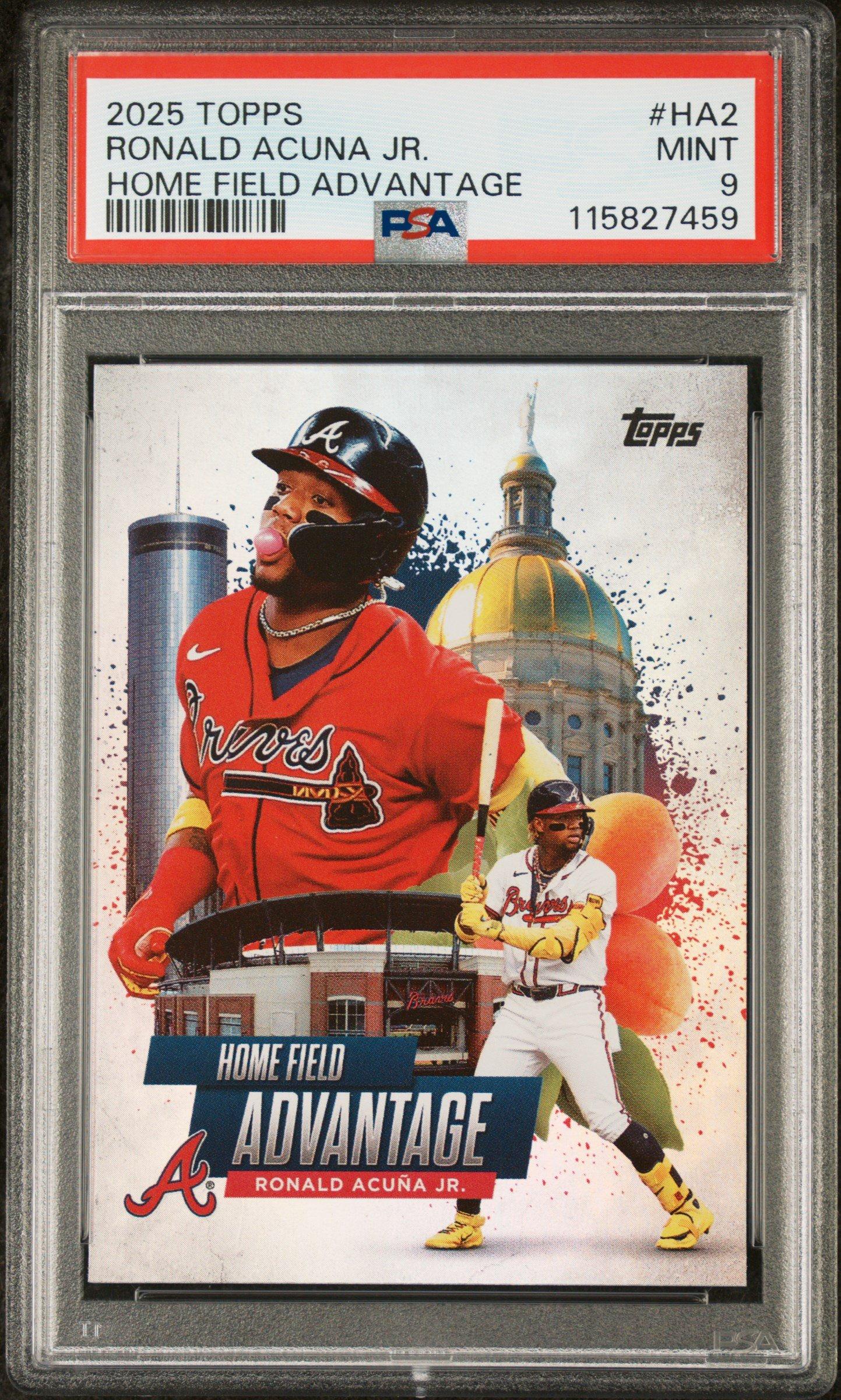 2025 Topps Home Field Advantage Ha2 Ronald Acuna Jr. PSA 9