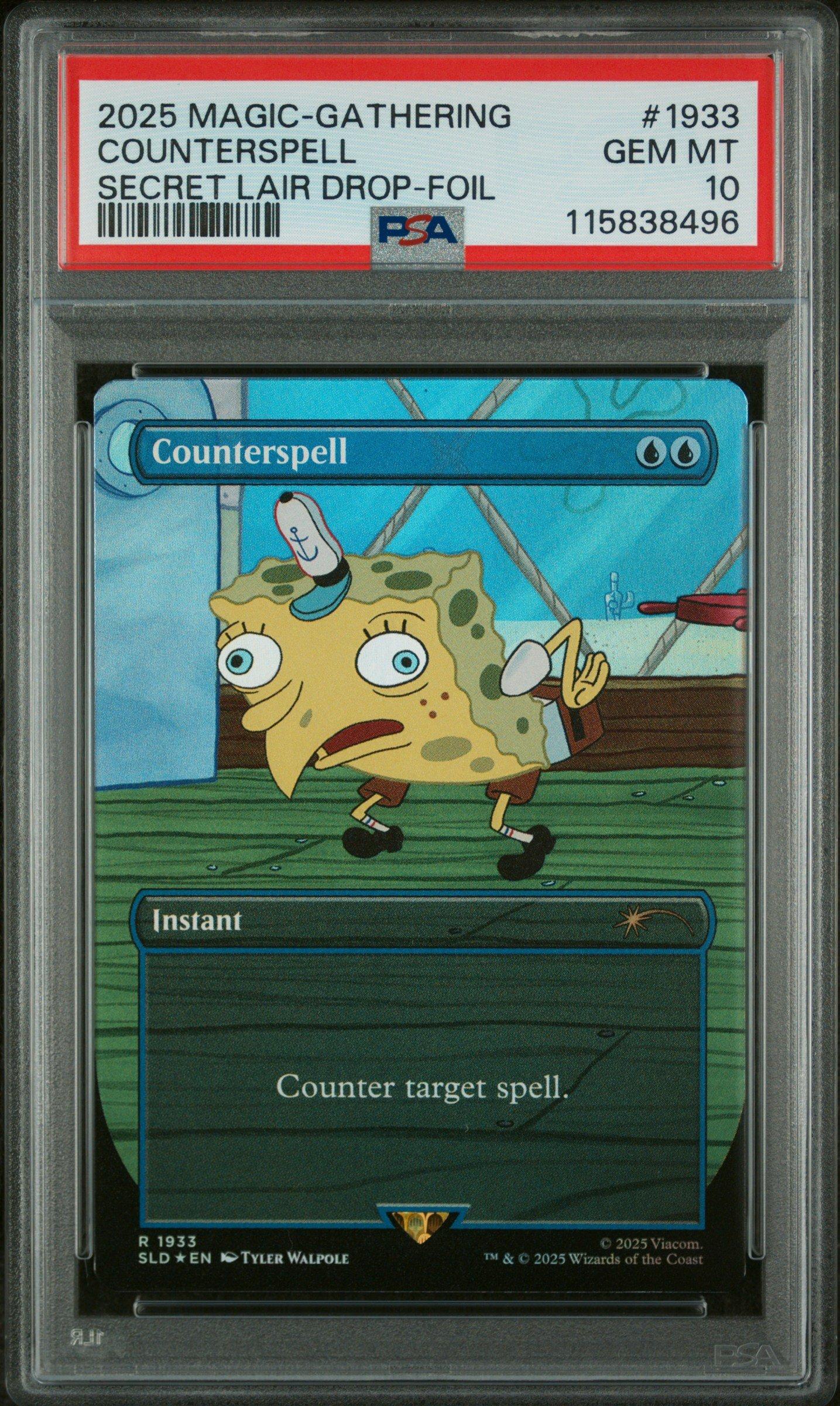 PSA10 サメ台風 Secret Lair Countdown foil 2025 Magic The Gathering Secret Lair Drop 1933 Counterspell