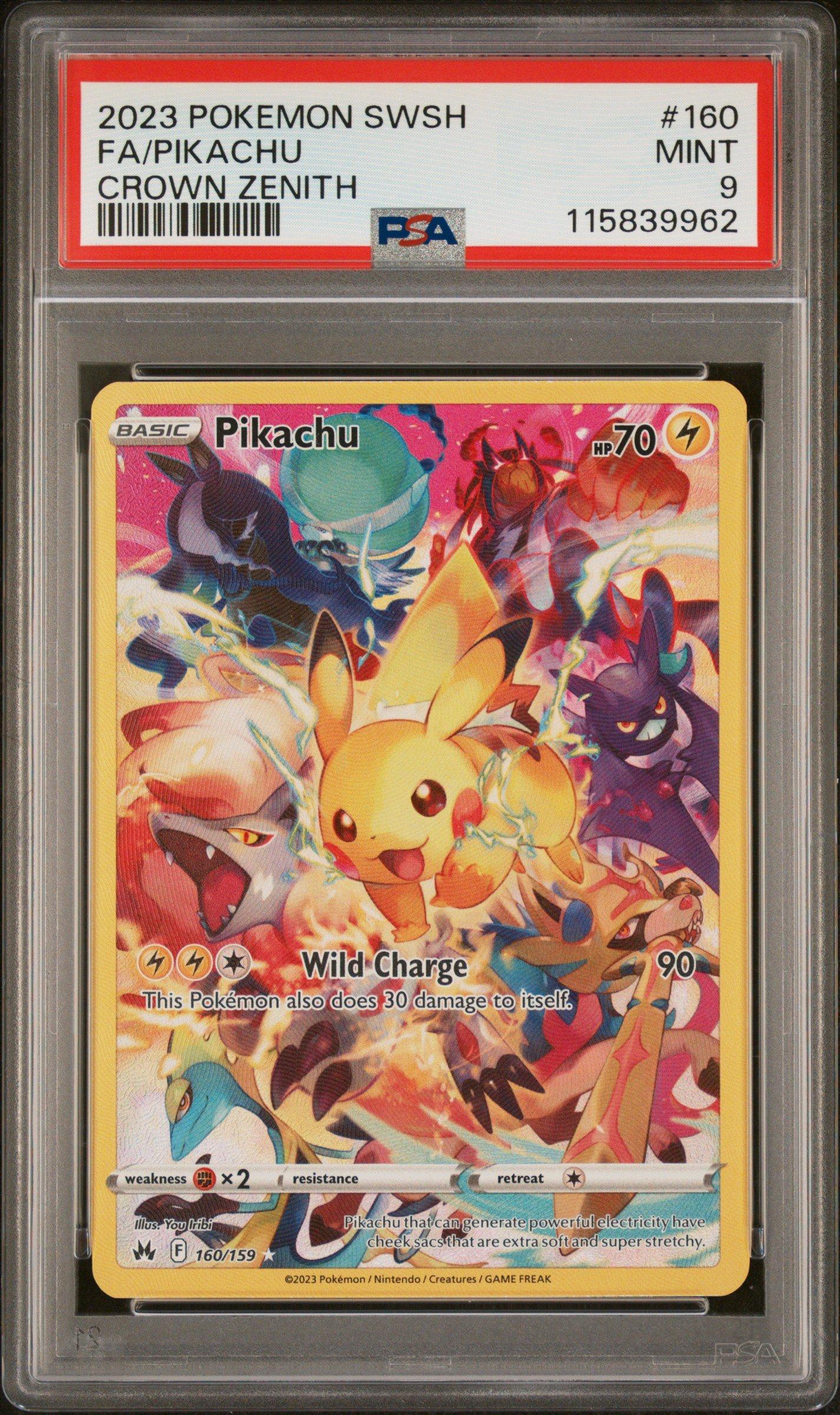 2023 Pokemon Sword And Shield Crown Zenith 160 Full Art/pikachu