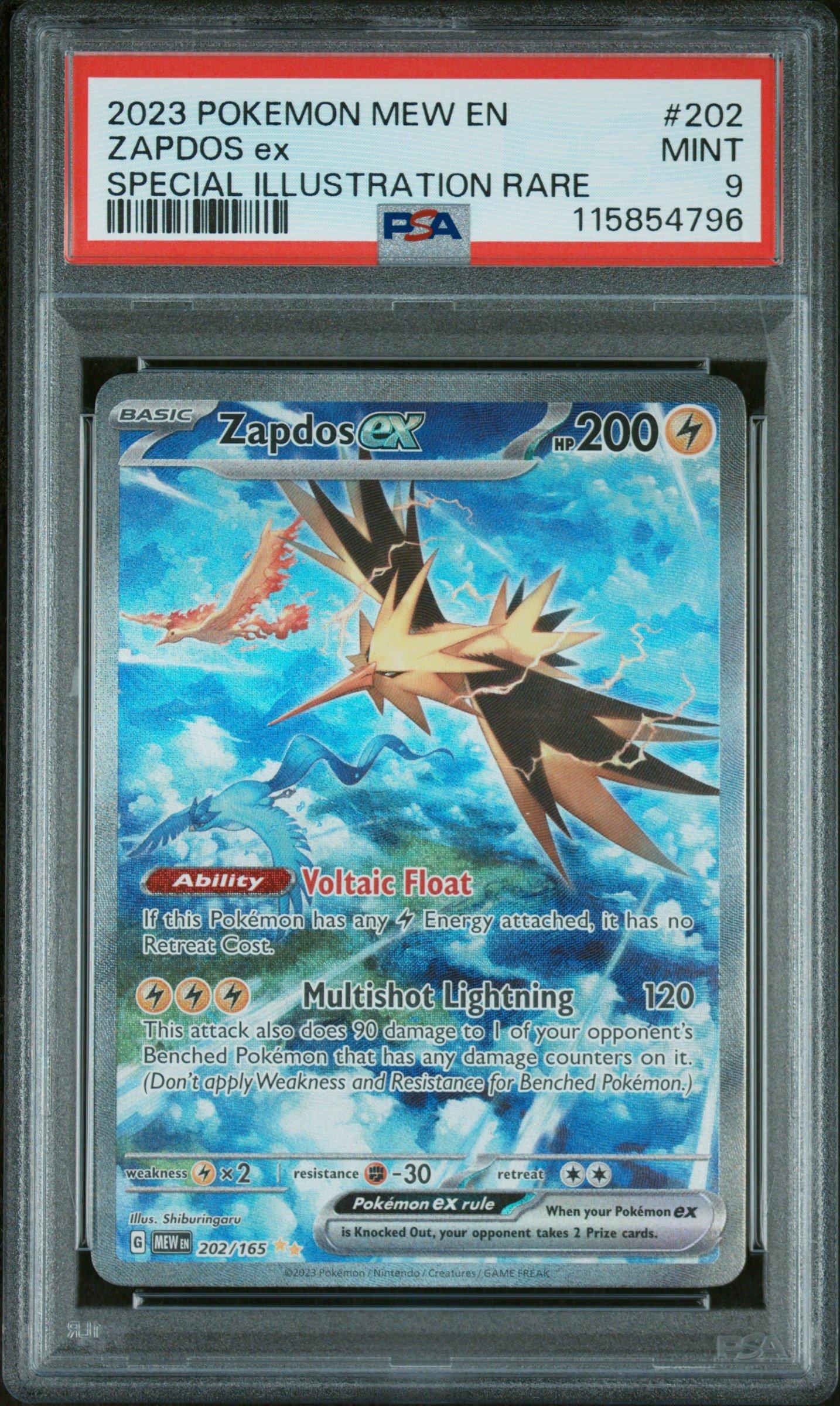 2023 Pokemon Mew En-151 202 Zapdos Ex Special Illustration Rare