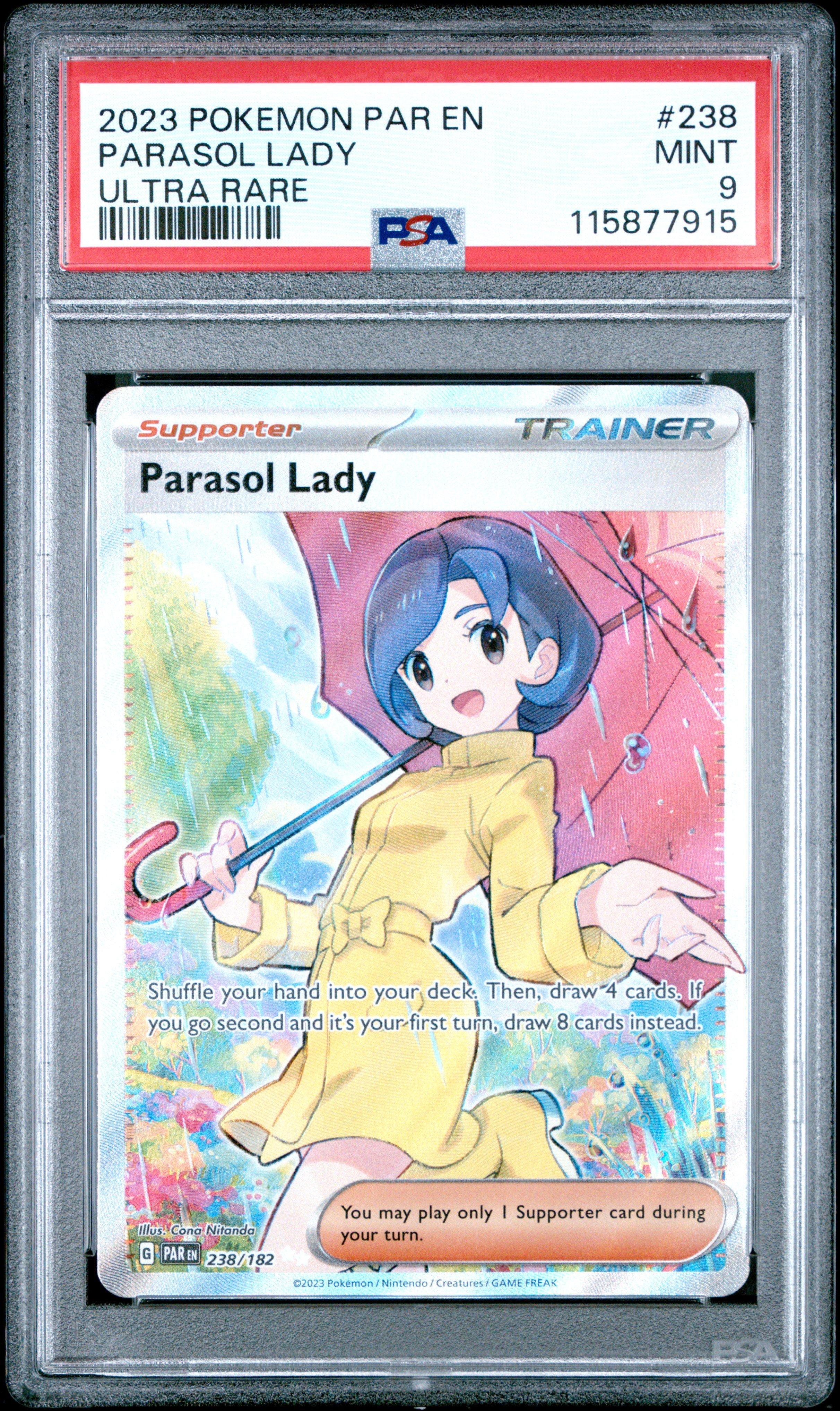 parasol lady pokemon card 169/182 - Paradox Rift - Trainer Lot x4 bringing your cards to life like never before Parasol Lady Special Art Rare