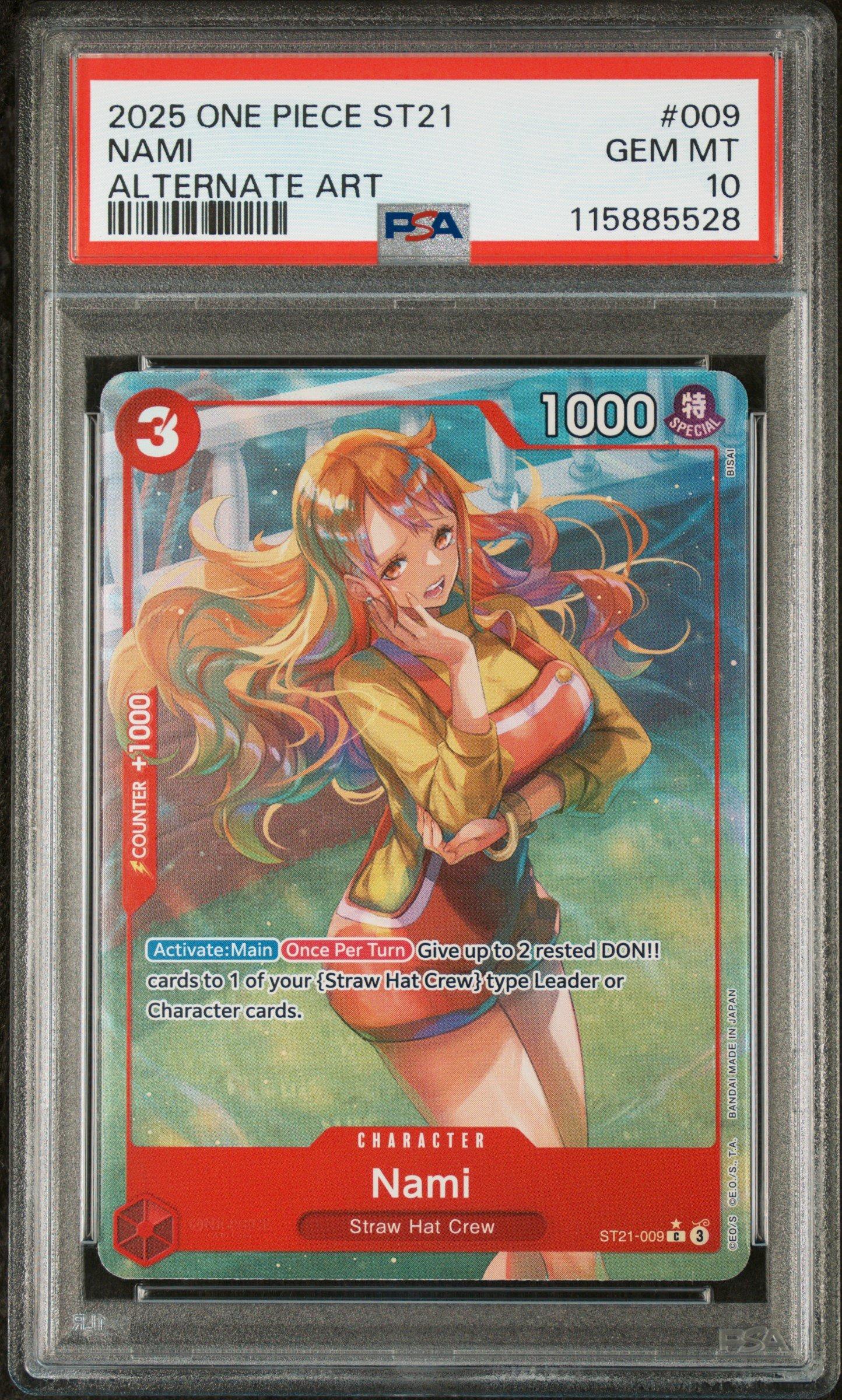2025 One Piece Starter Deck St21-ex Gear 5 009 Nami Alternate Art