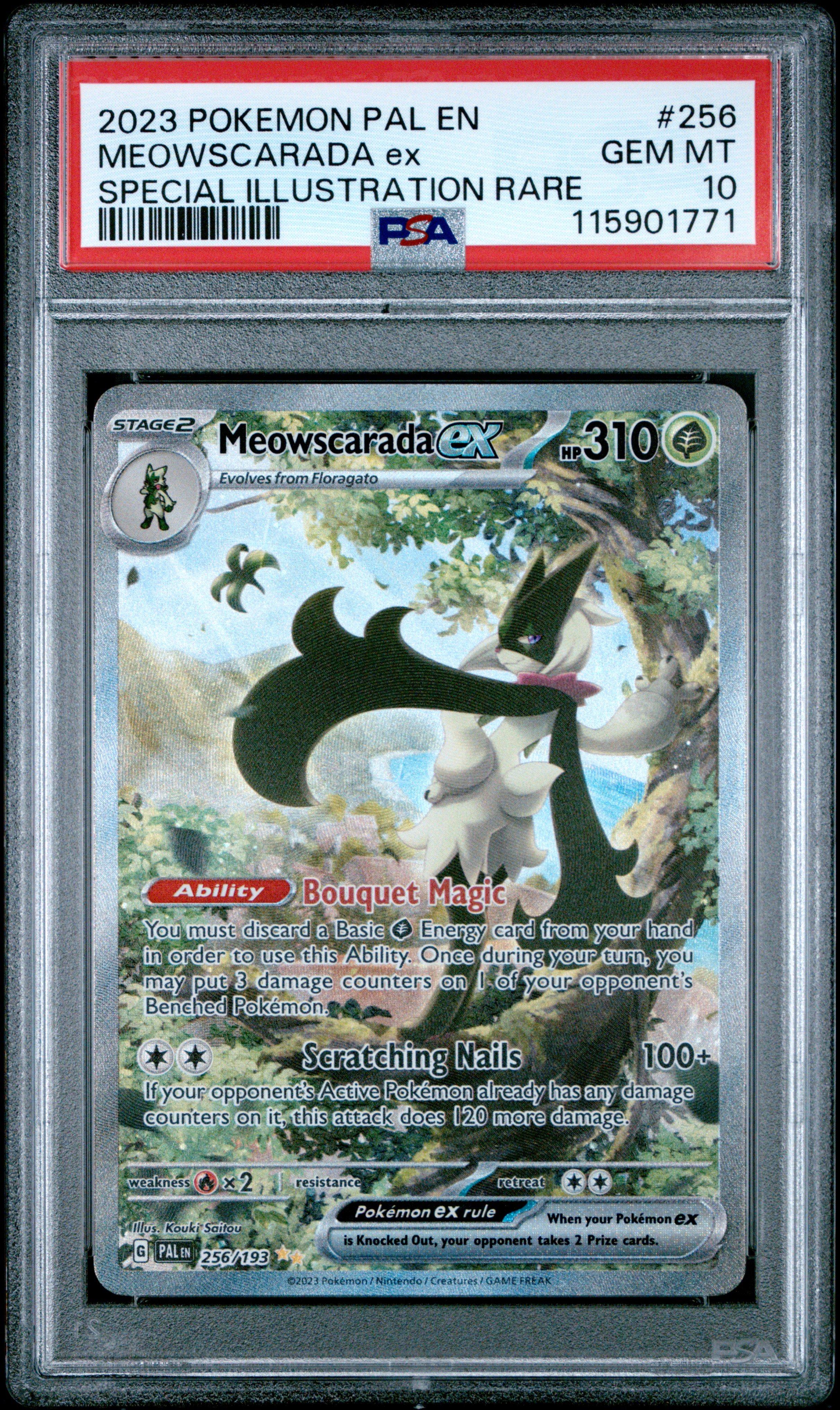 2023 Pokemon Pal En-paldea Evolved 256 Meowscarada Ex Special