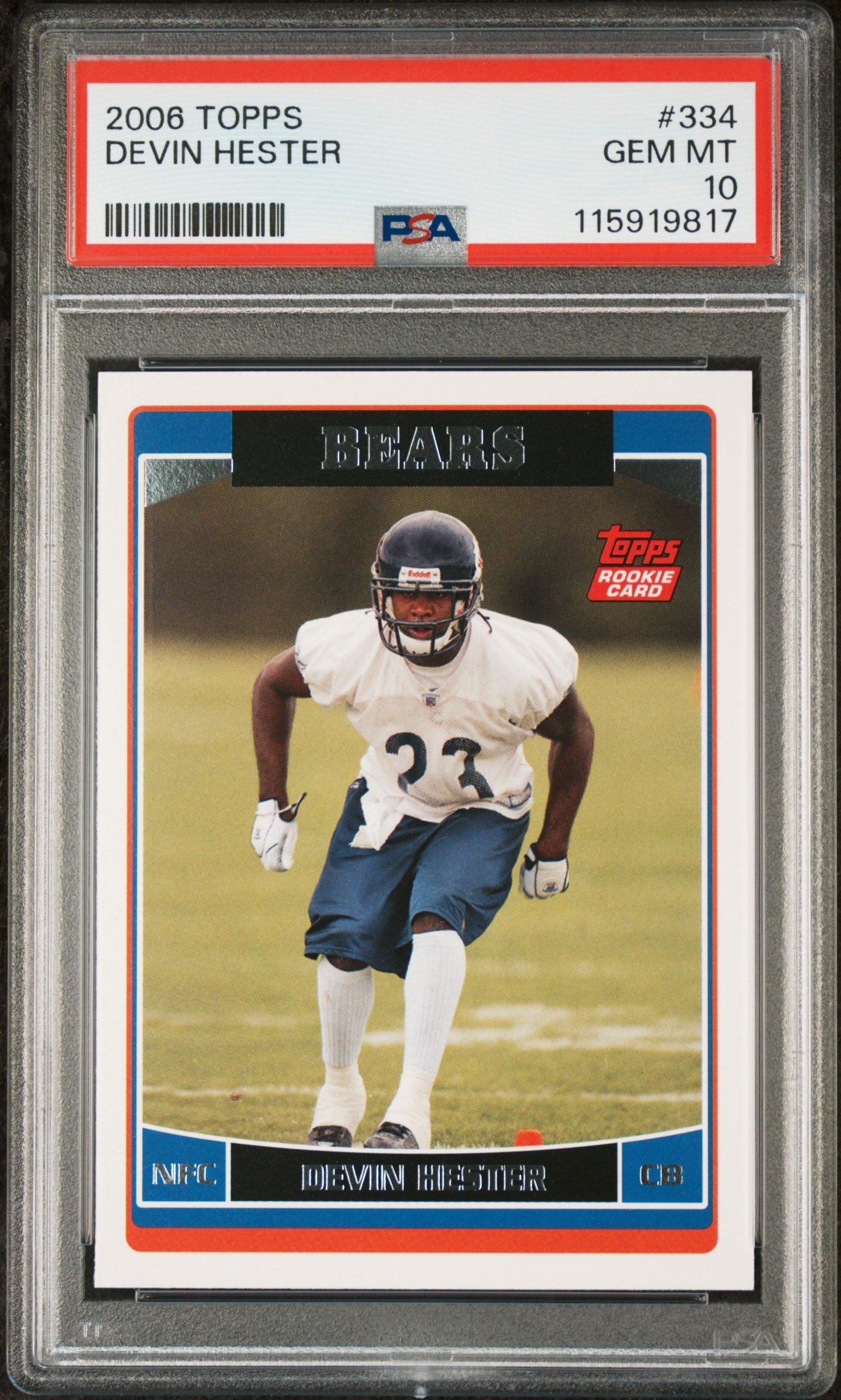 2006 Topps 334 Devin Hester PSA 10