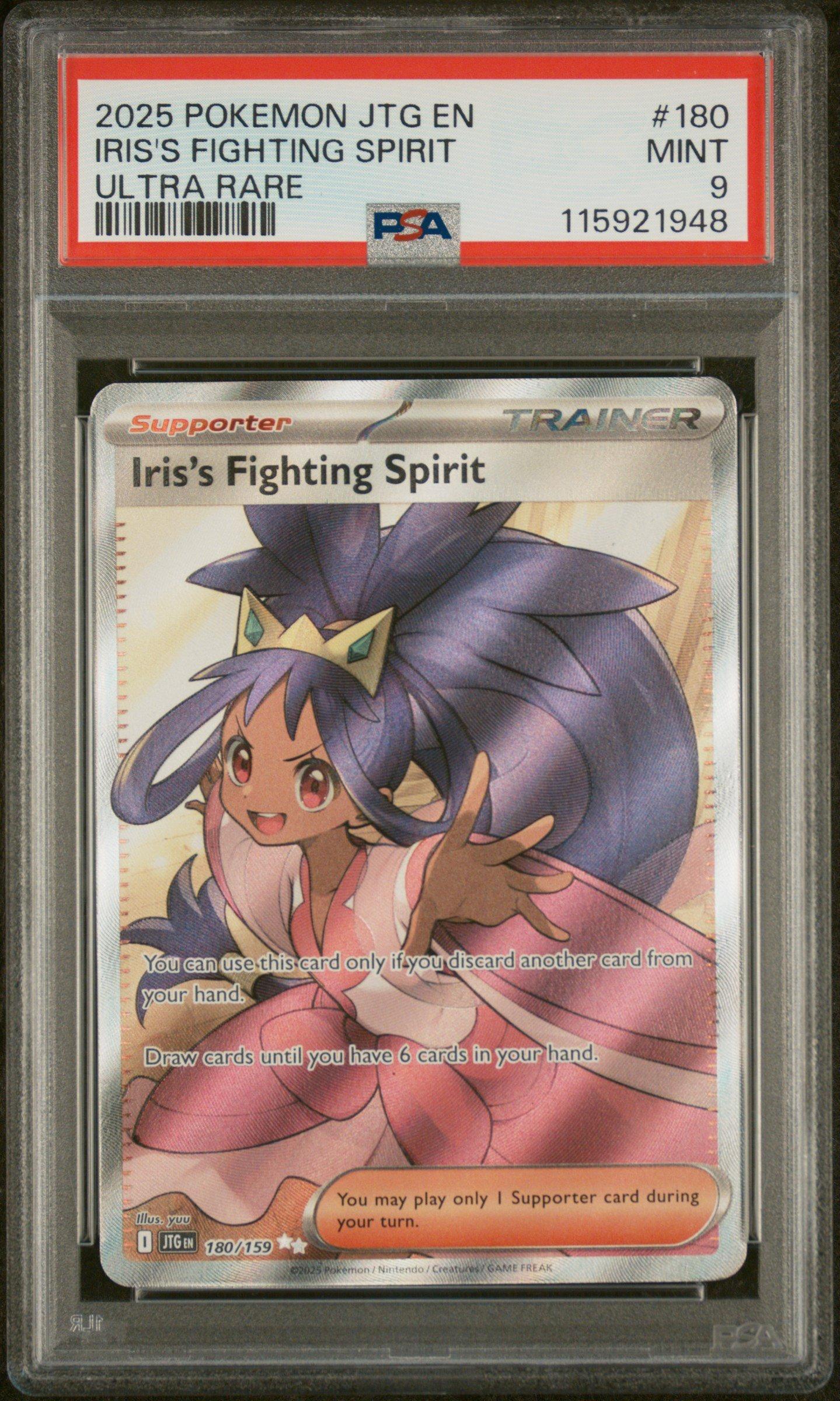 2025 Pokemon Jtg En-journey Together 180 Iris's Fighting Spirit
