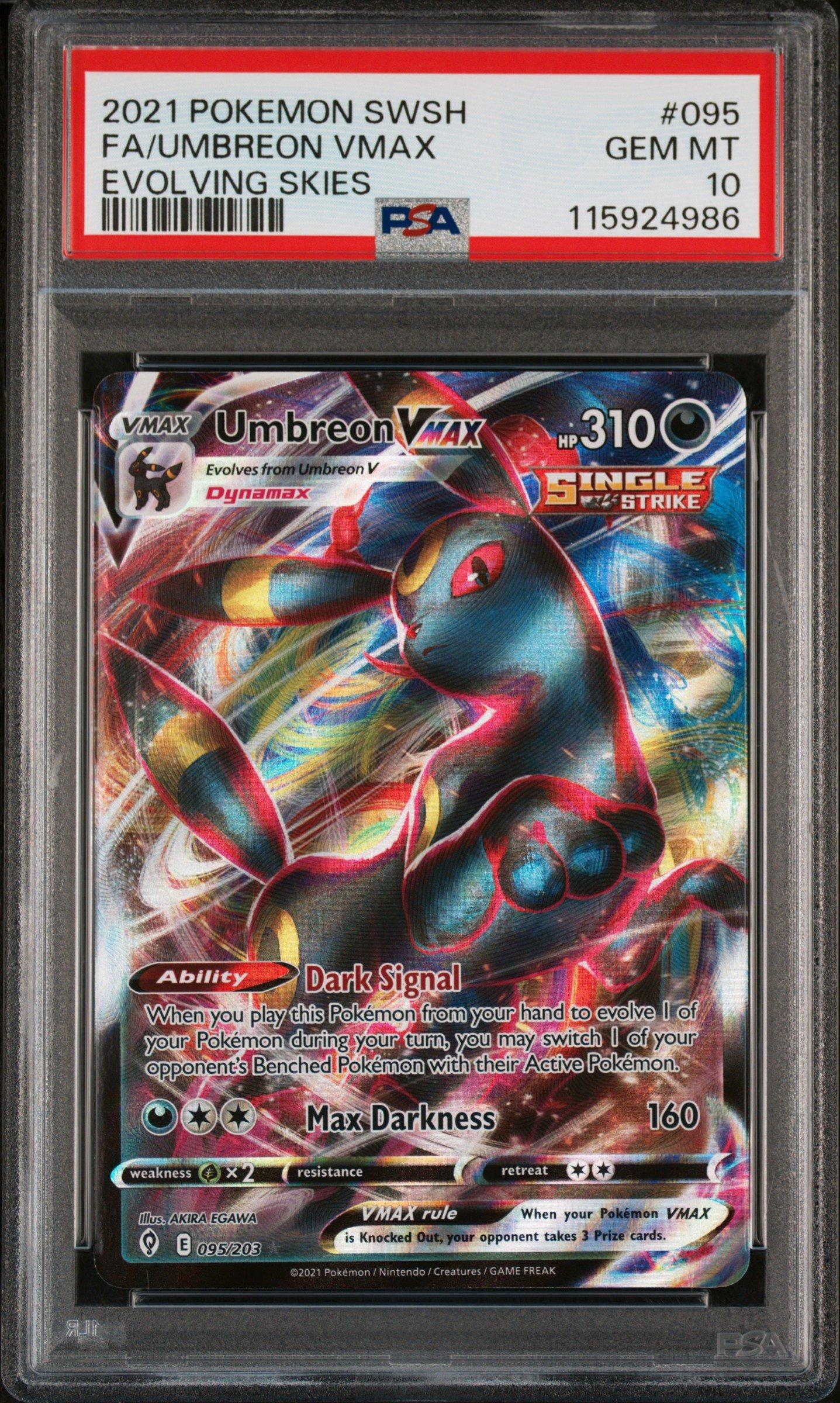 2021 Pokemon Sword & Shield Evolving Skies 095 Full Art/umbreon