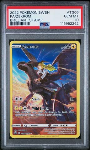2022 Pokemon Sword & Shield Brilliant Stars Tg05 Full Art/zekrom