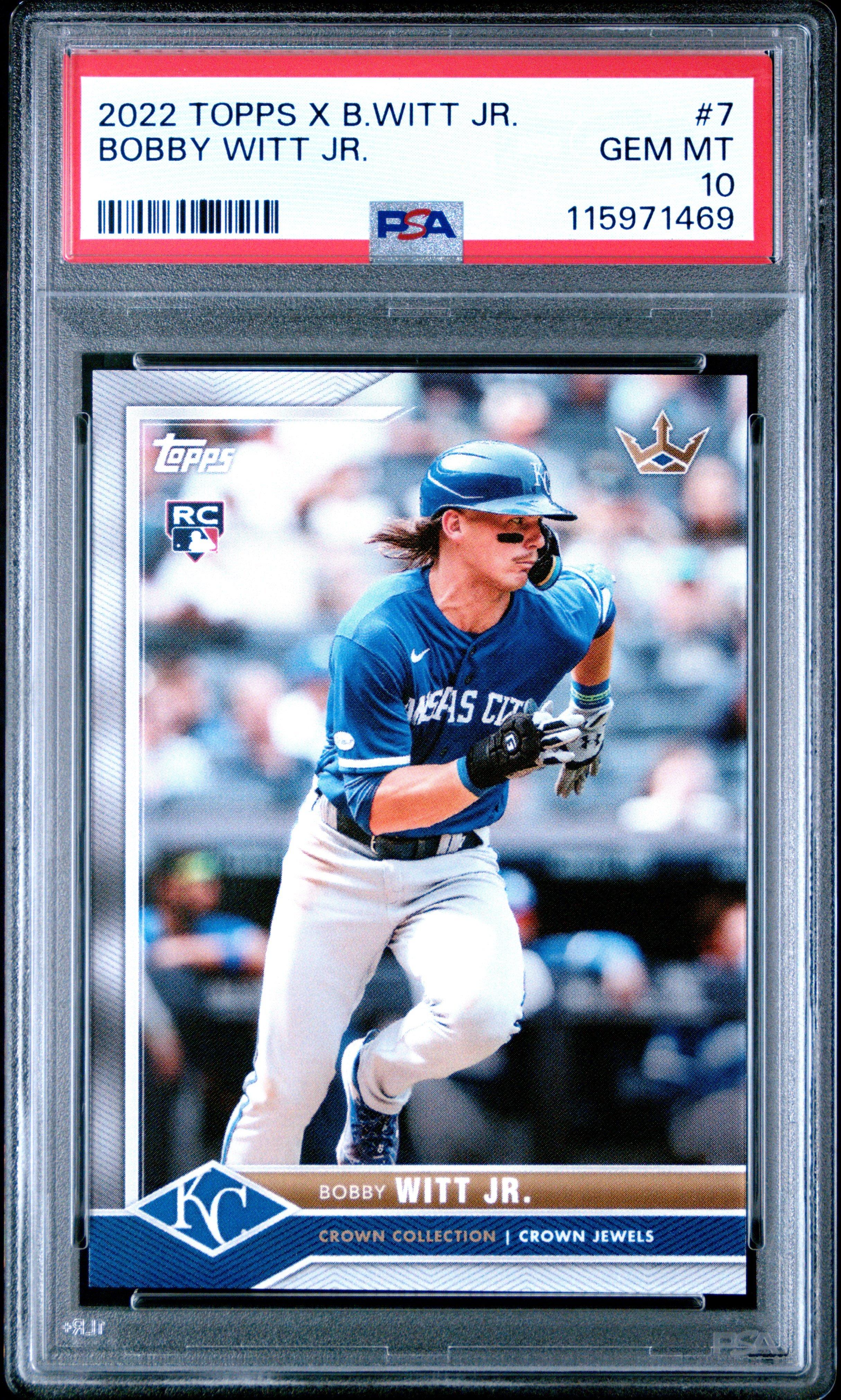 2022 Topps X Bobby Witt Jr. Crown Collection 7 Bobby Witt Jr. PSA