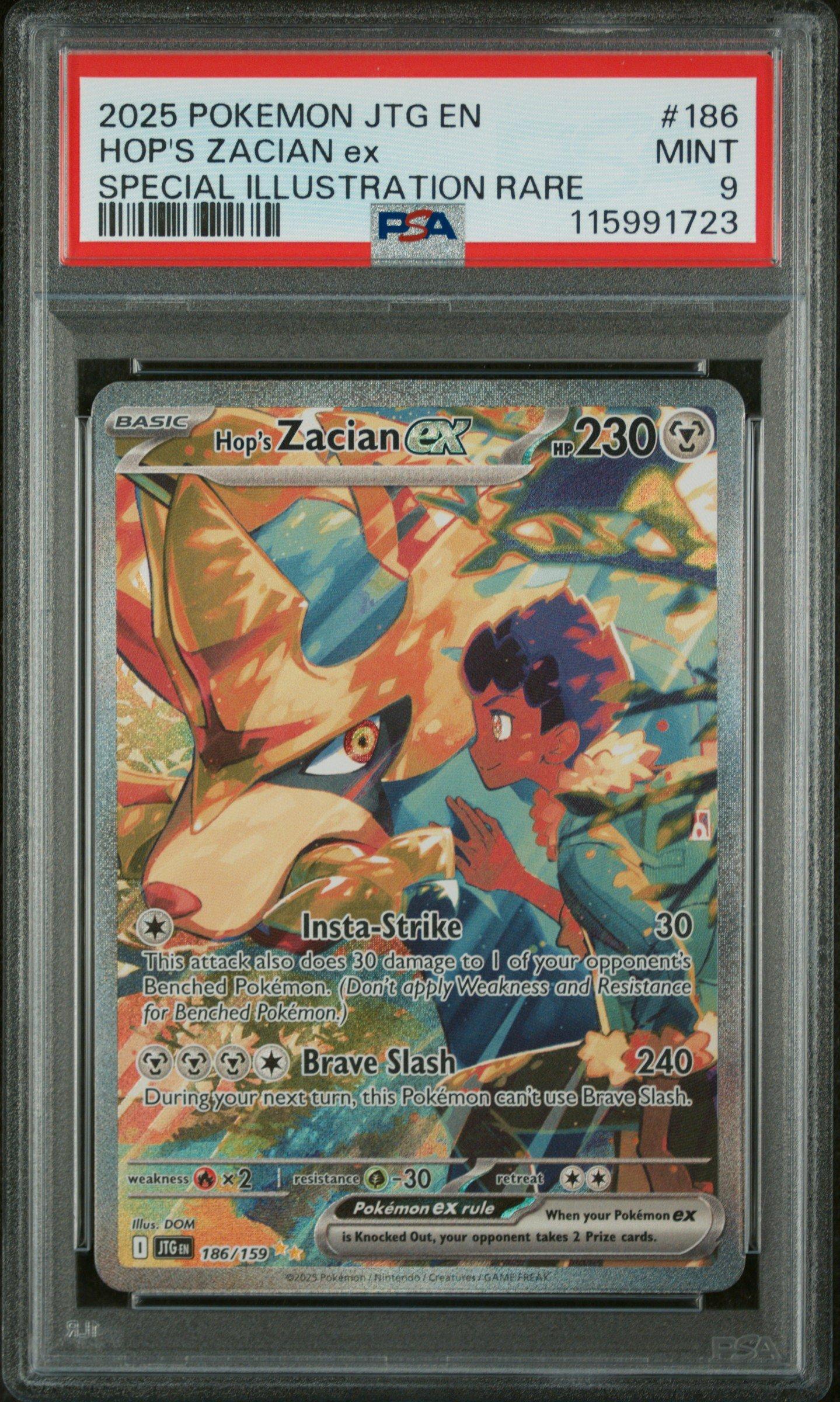 2025 Pokemon Jtg En-journey Together 186 Hop's Zacian Ex Special
