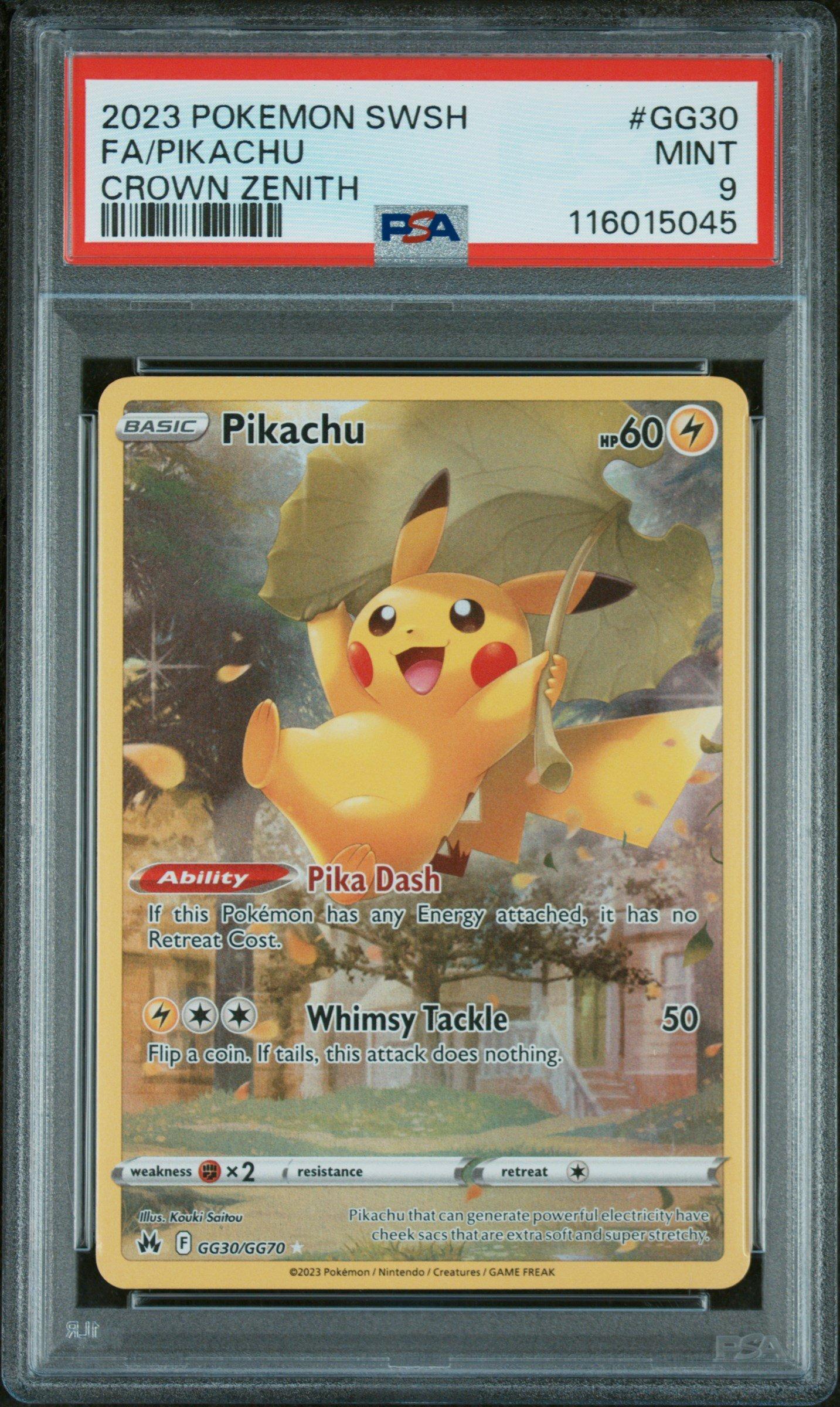 2023 Pokemon Sword And Shield Crown Zenith Gg30 Full Art/pikachu