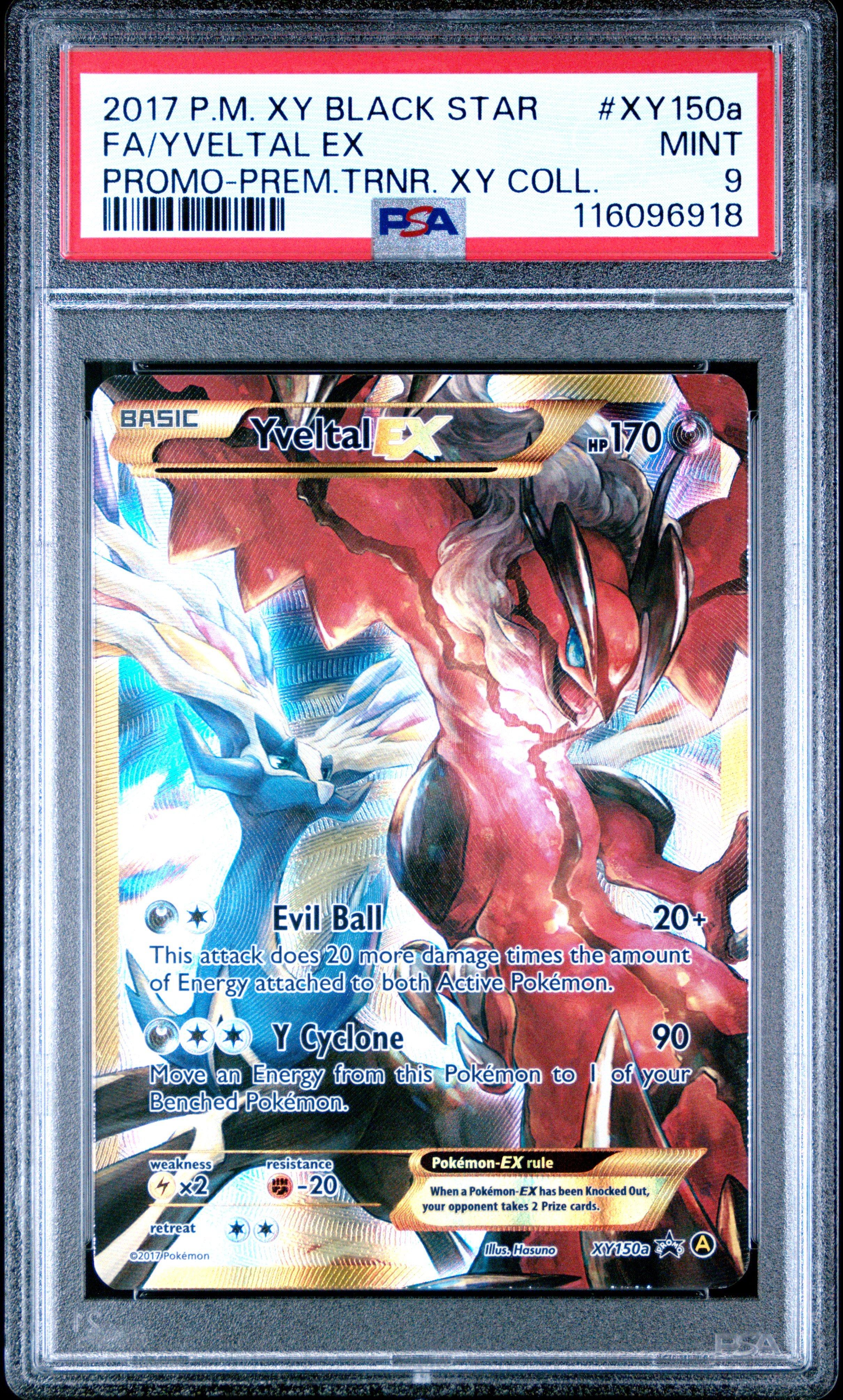 2017 Pokemon Xy Black Star Promo Xy150a Full Art/yveltal Ex