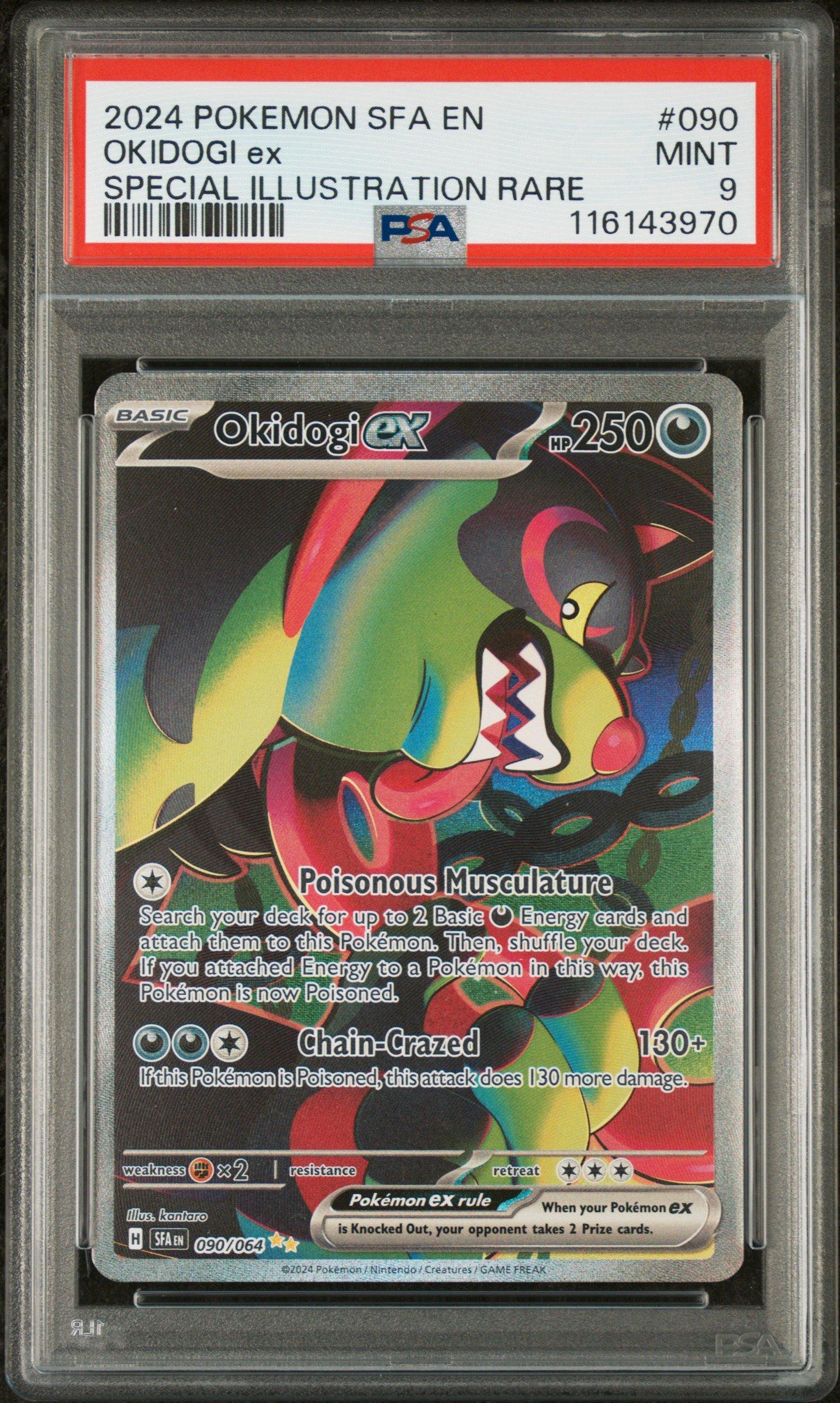 2024 Pokemon Sfa En-shrouded Fable 090 Okidogi Ex Special Illustration Rare  PSA 9 Graded Card | GameStop