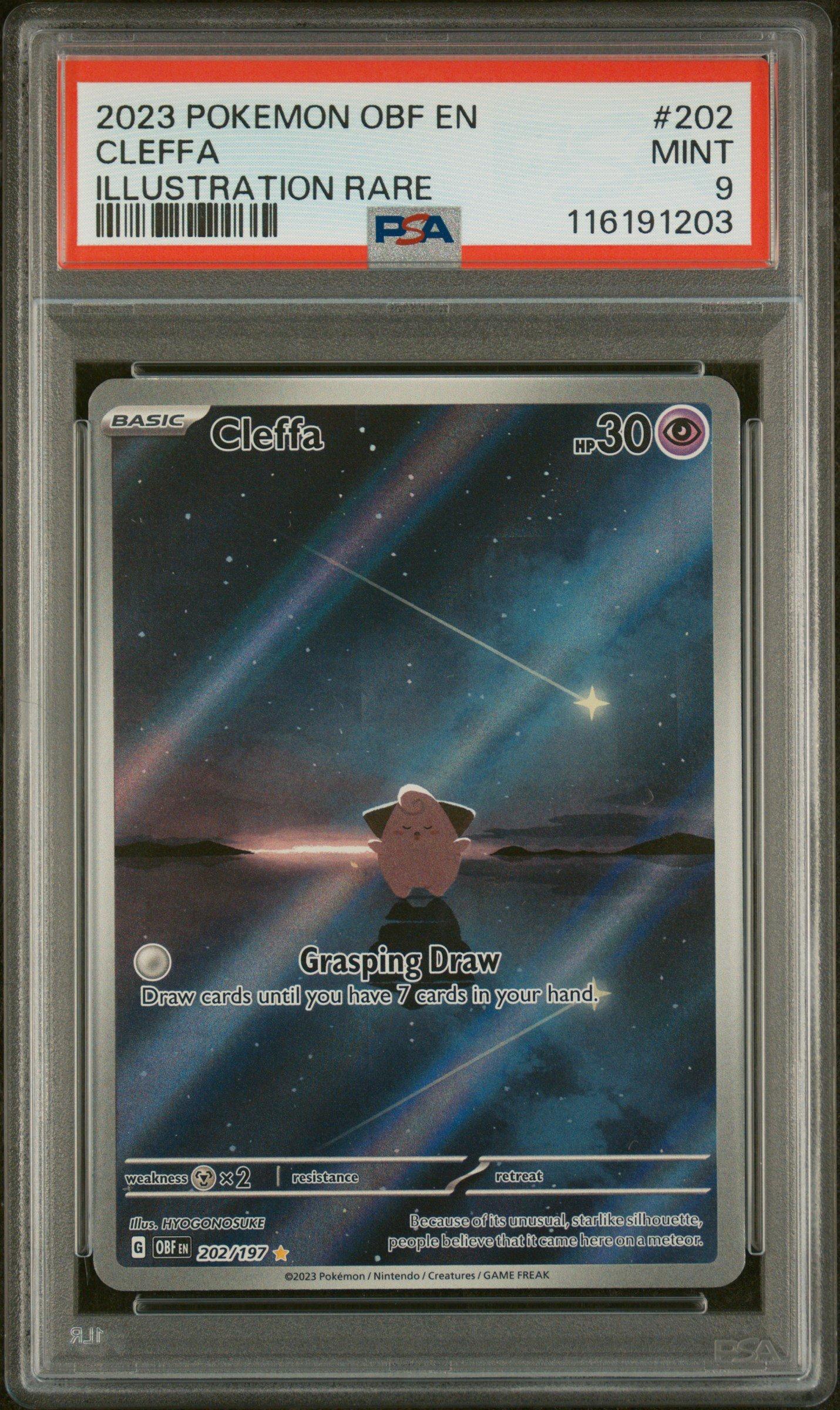 pokemon card cleffa SV03: Obsidian Flames Cleffa #202/197