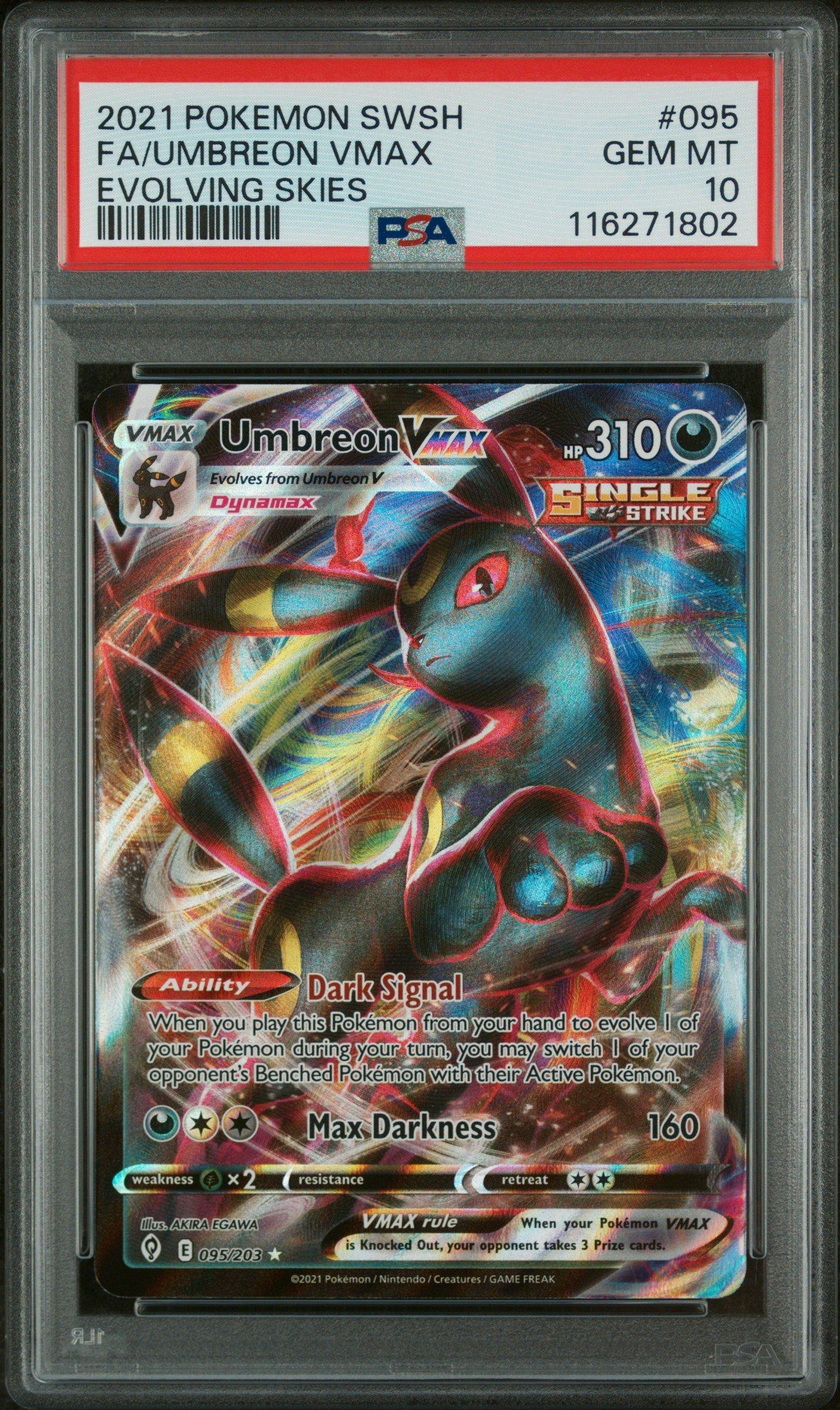 2021 Pokemon Sword & Shield Evolving Skies 095 Full Art/umbreon