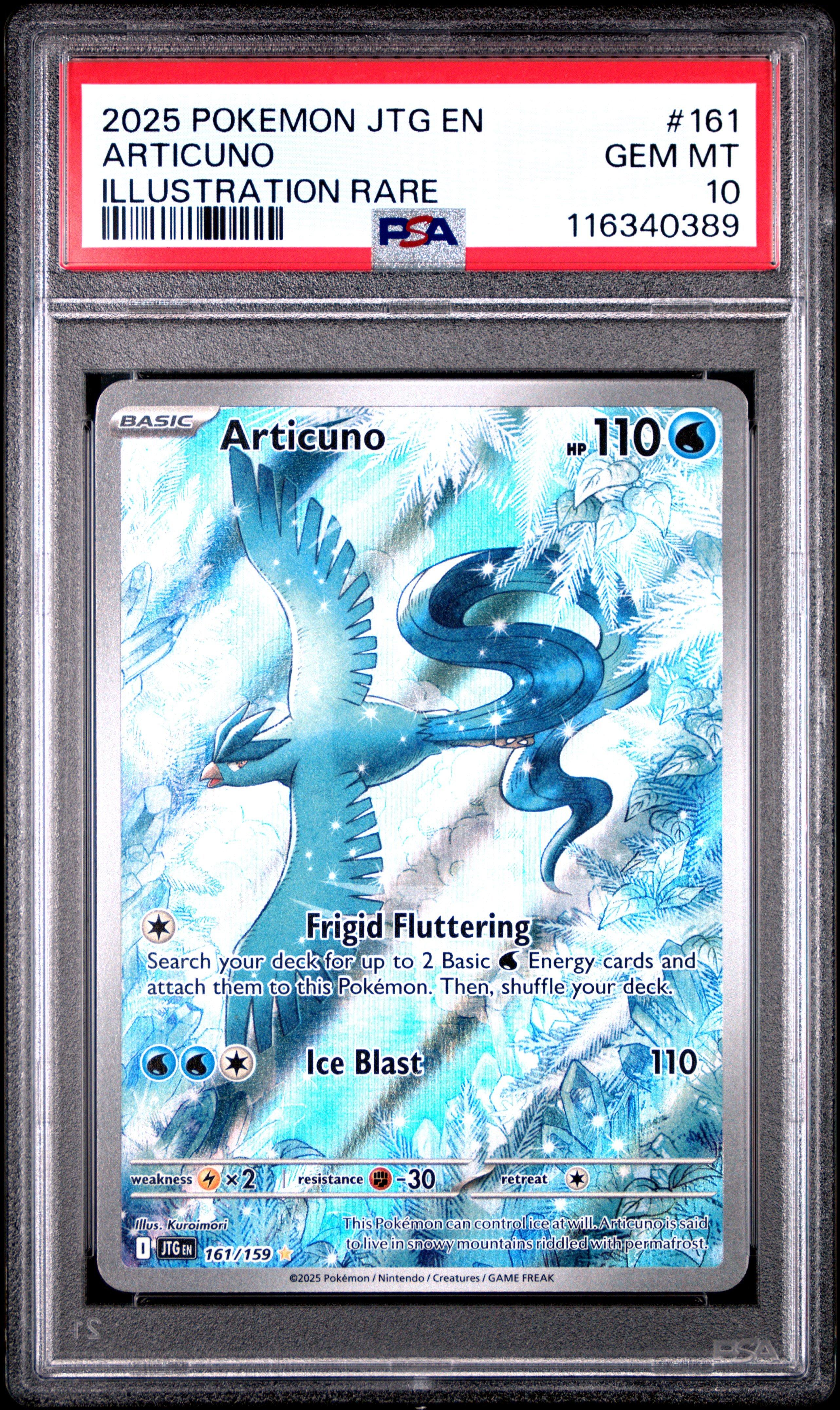 2025 Pokemon Jtg En-journey Together 161 Articuno Illustration
