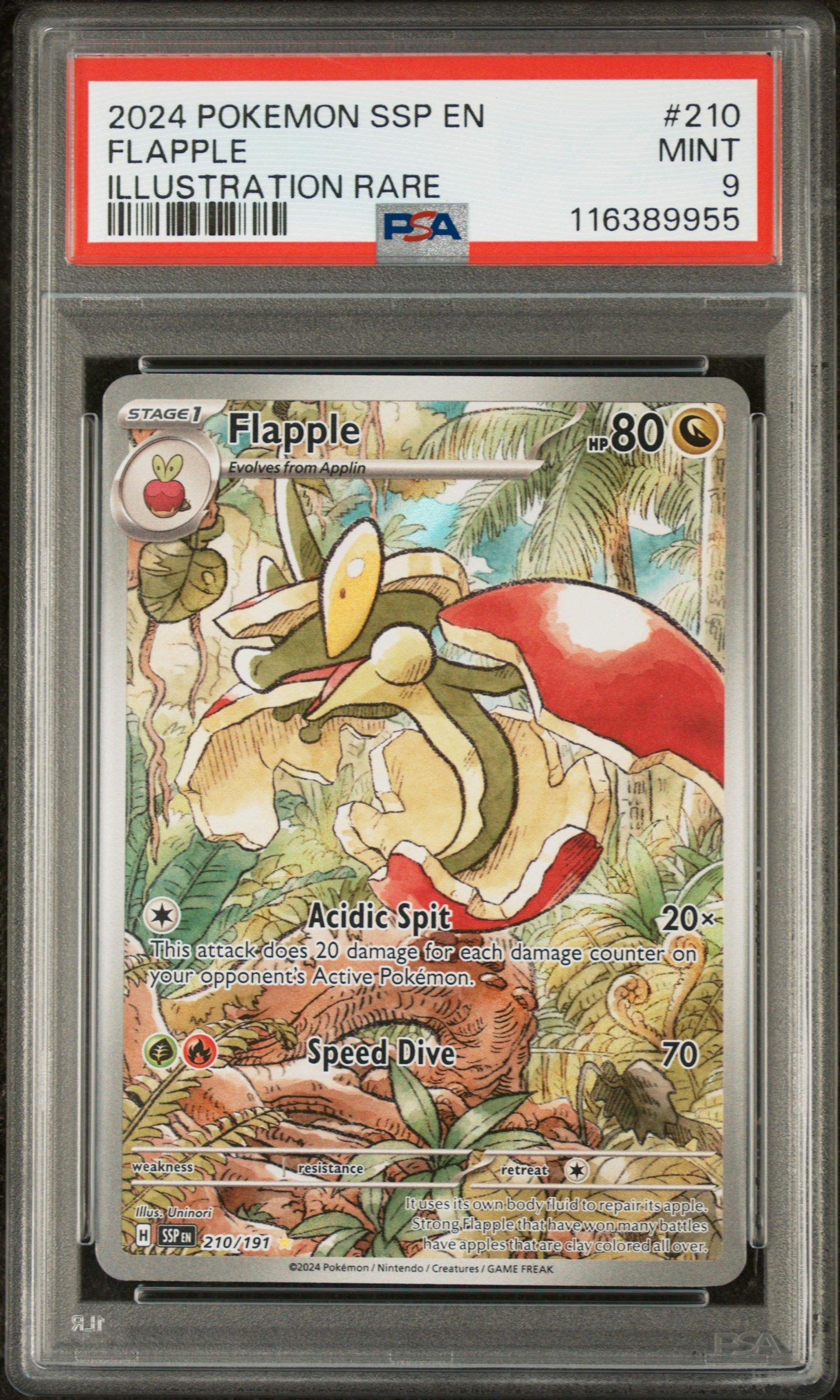 2024 Pokemon Ssp En-surging Sparks 210 Flapple Illustration Rare