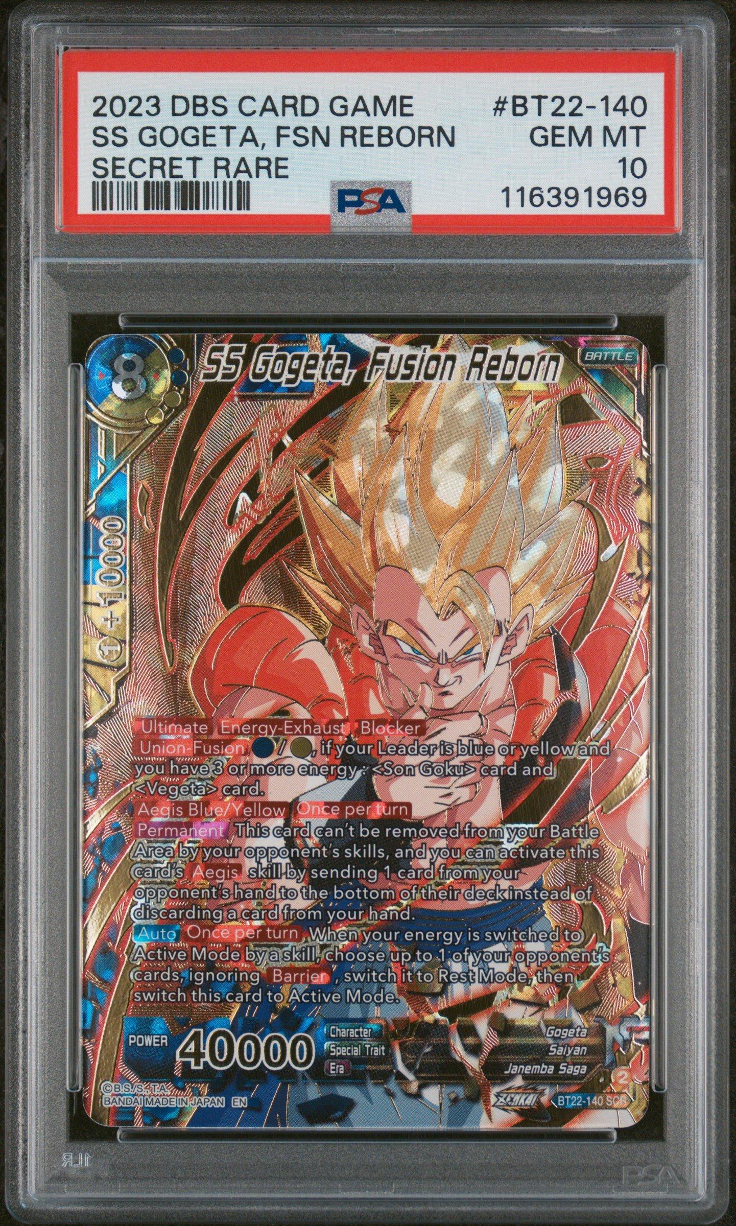 2023 Dragon Ball Super Card Game Series 22 Critical Blow Bt22-140 Ss Gogeta