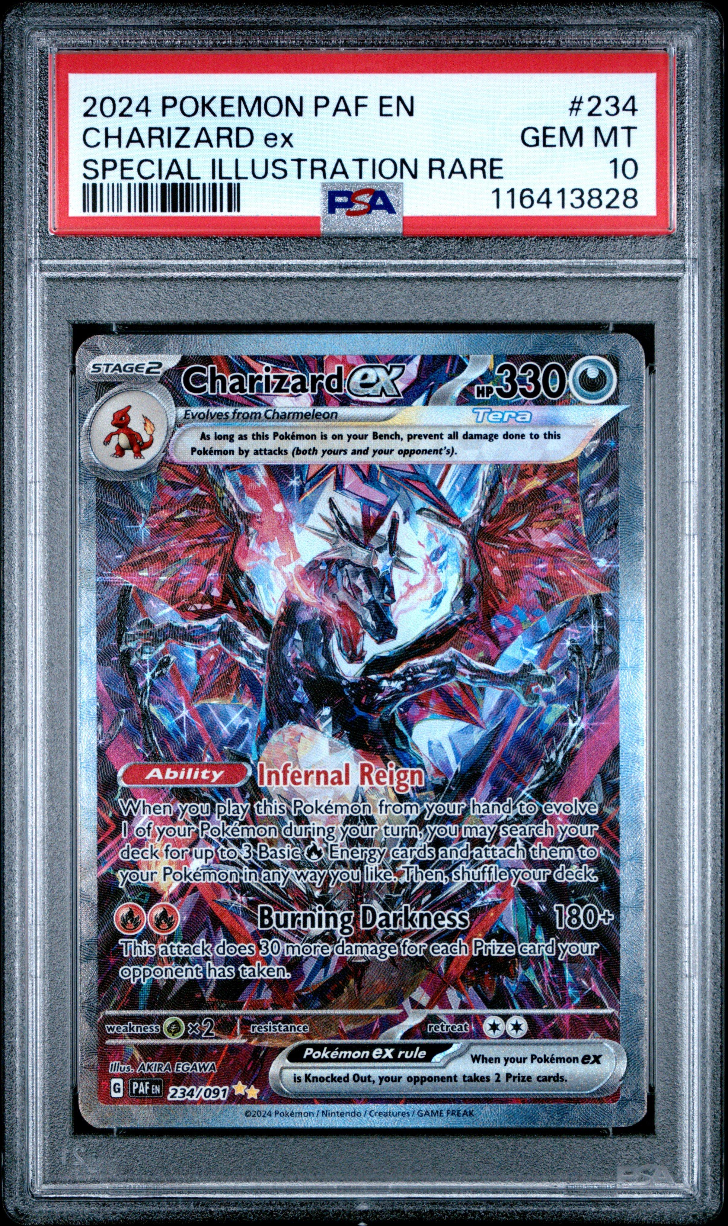 2024 Pokemon Paf En-paldean Fates 234 Charizard Ex Special