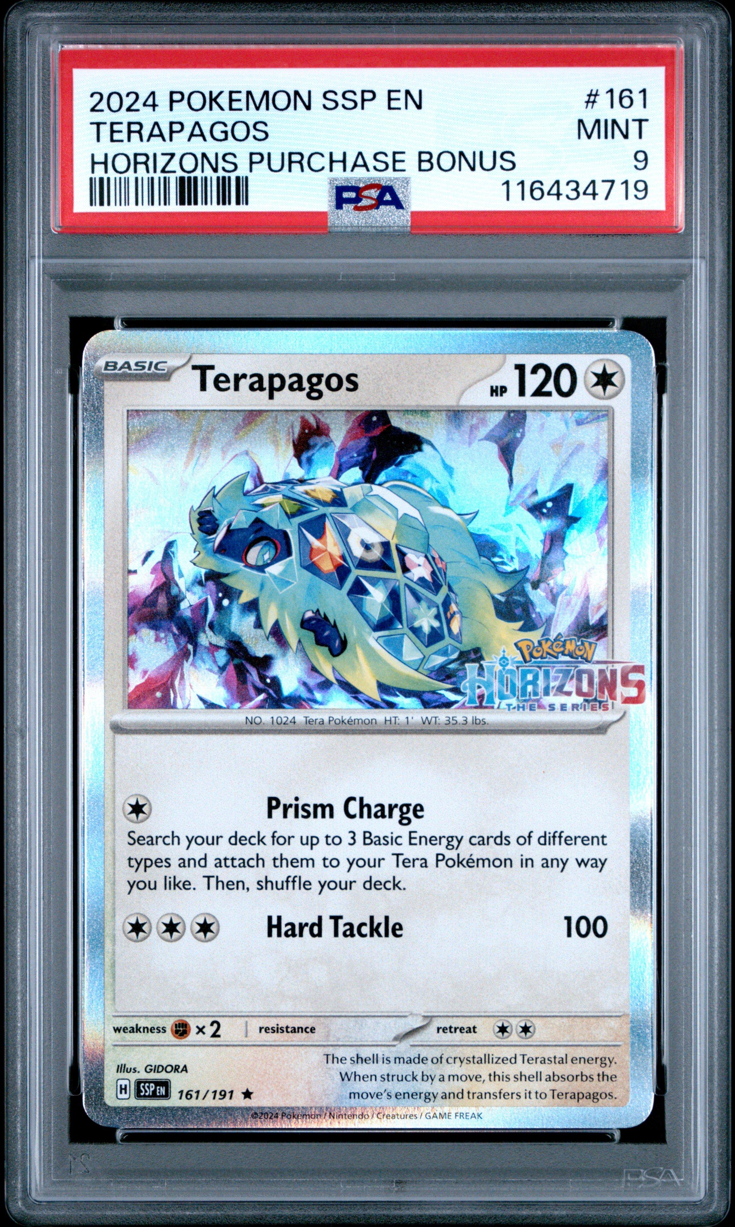 2024 Pokemon Ssp En-surging Sparks 161 Terapagos Pokemon Horizons