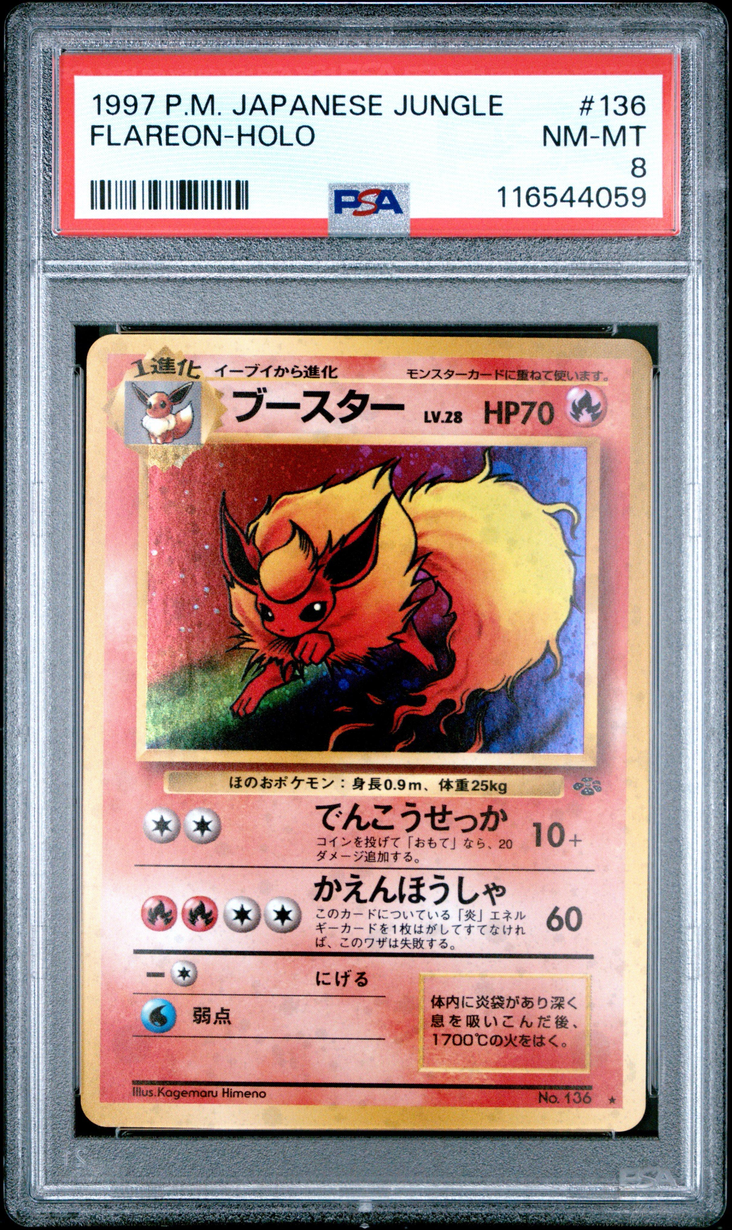 PSA8 ブースター 旧裏 R ポケモンジャングル 136 1997 PSA8 ブースター 旧裏 R ポケモンジャングル 136 1997 PSA8