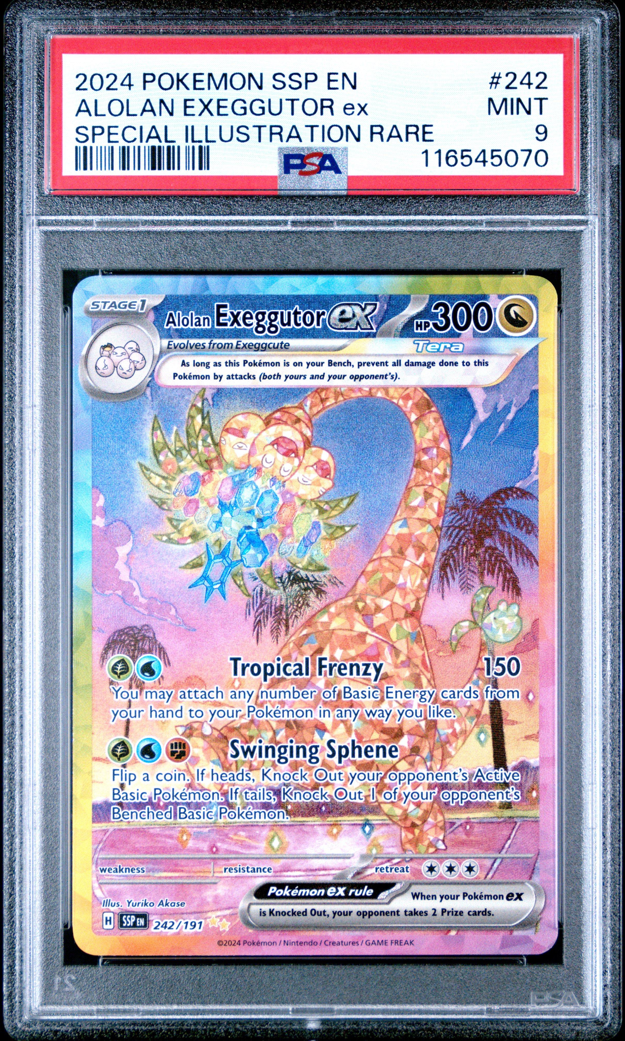 2024 Pokemon Ssp En-surging Sparks 242 Alolan Exeggutor Ex Special  Illustration Rare PSA 9 Graded Card | GameStop