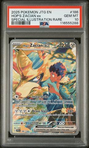 2025 Pokemon Jtg En-journey Together 186 Hop's Zacian Ex Special