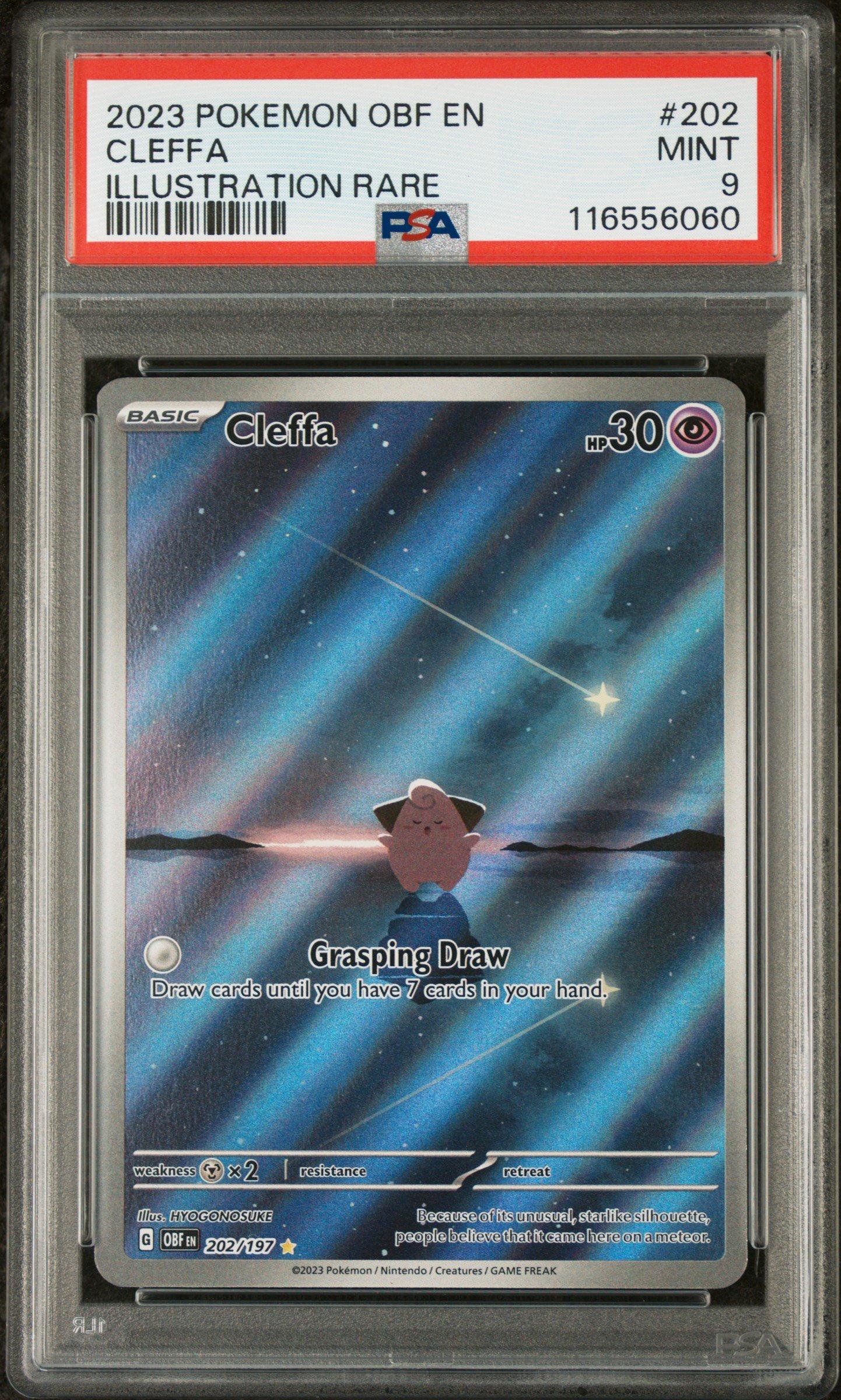 2023 Pokemon Obf En-obsidian Flames 202 Cleffa Illustration Rare