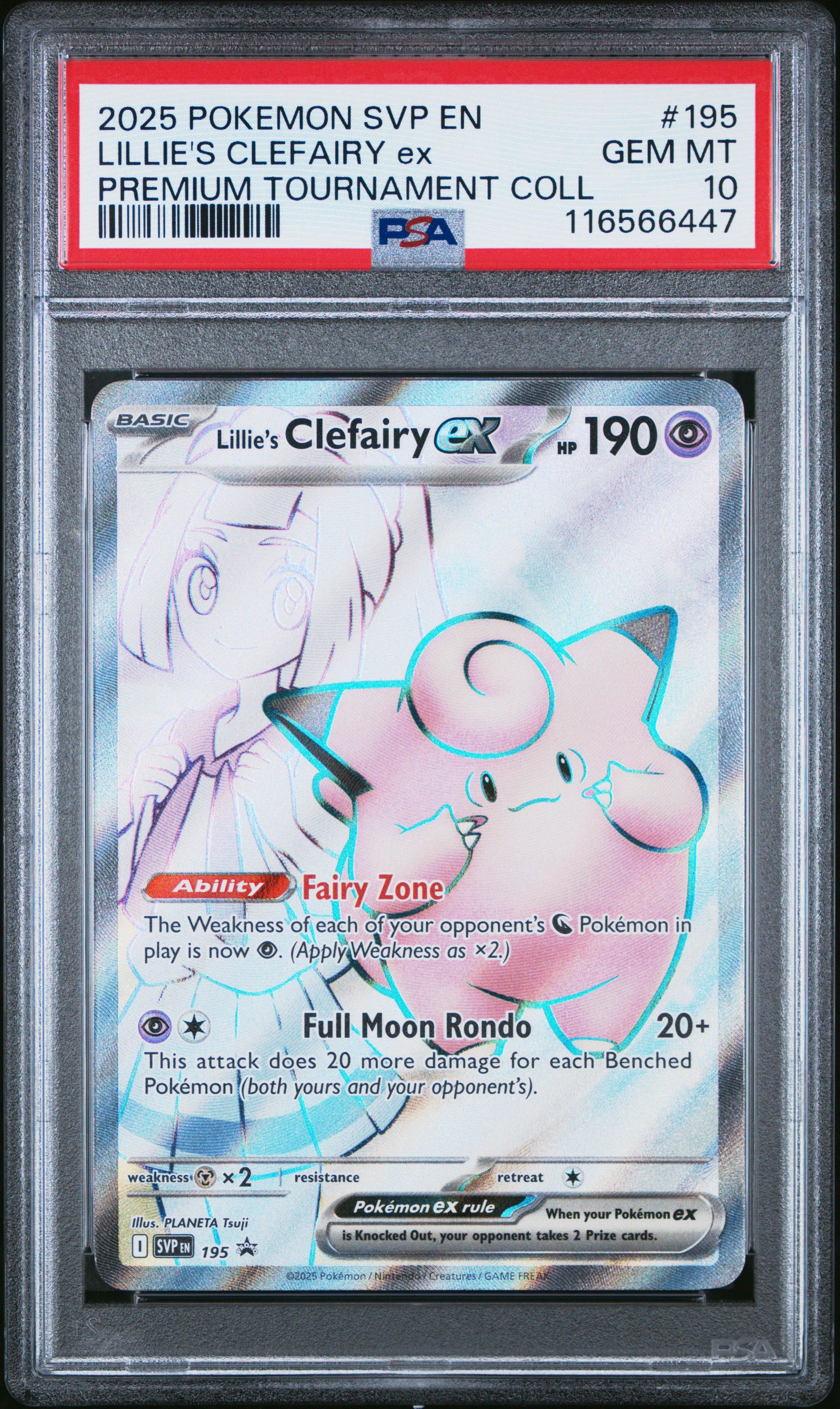 2025 Pokemon Svp En-sv Black Star Promo 195 Lillie's Clefairy Ex